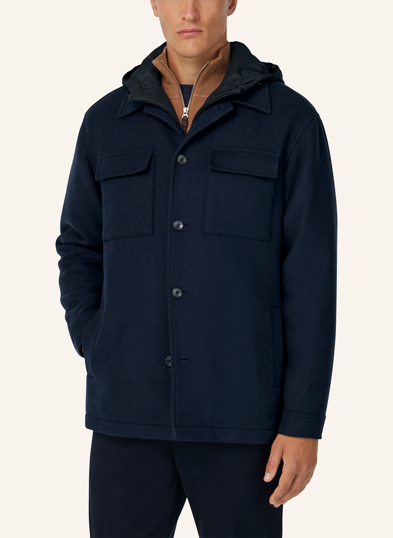BOGGI MILANO Overjacket: BLAU