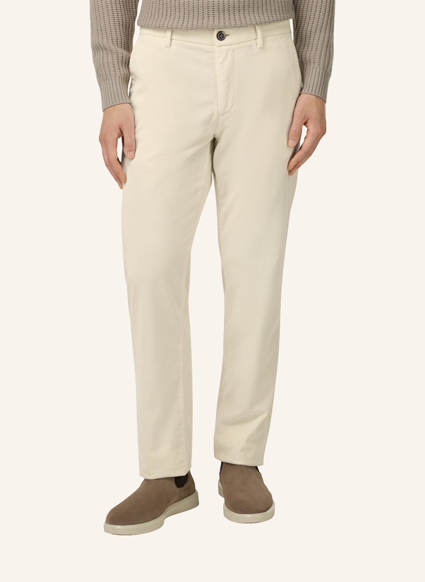 BOGGI MILANO Cordhose: CREME