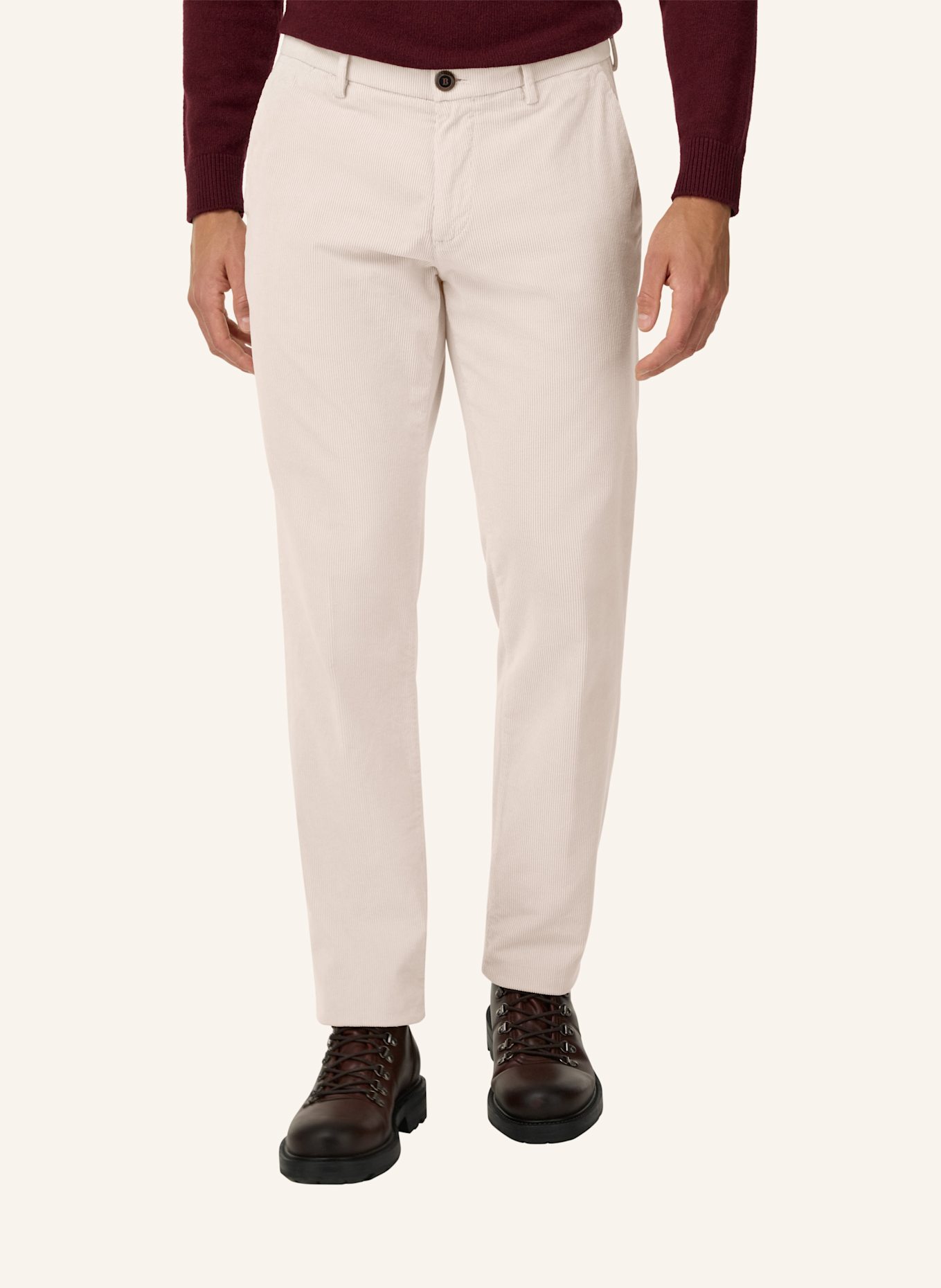 BOGGI MILANO Cordhose: HELLGRAU