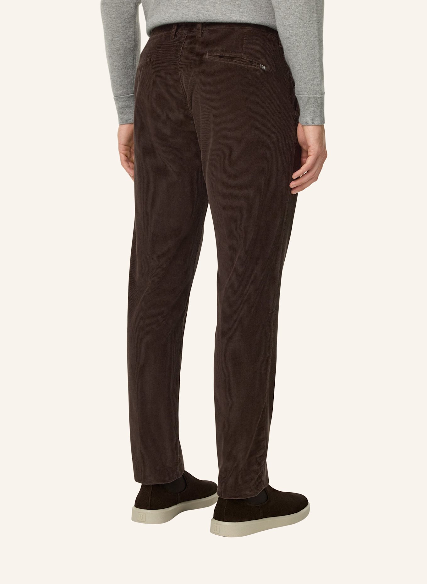 BOGGI MILANO Cordhose: BRAUN