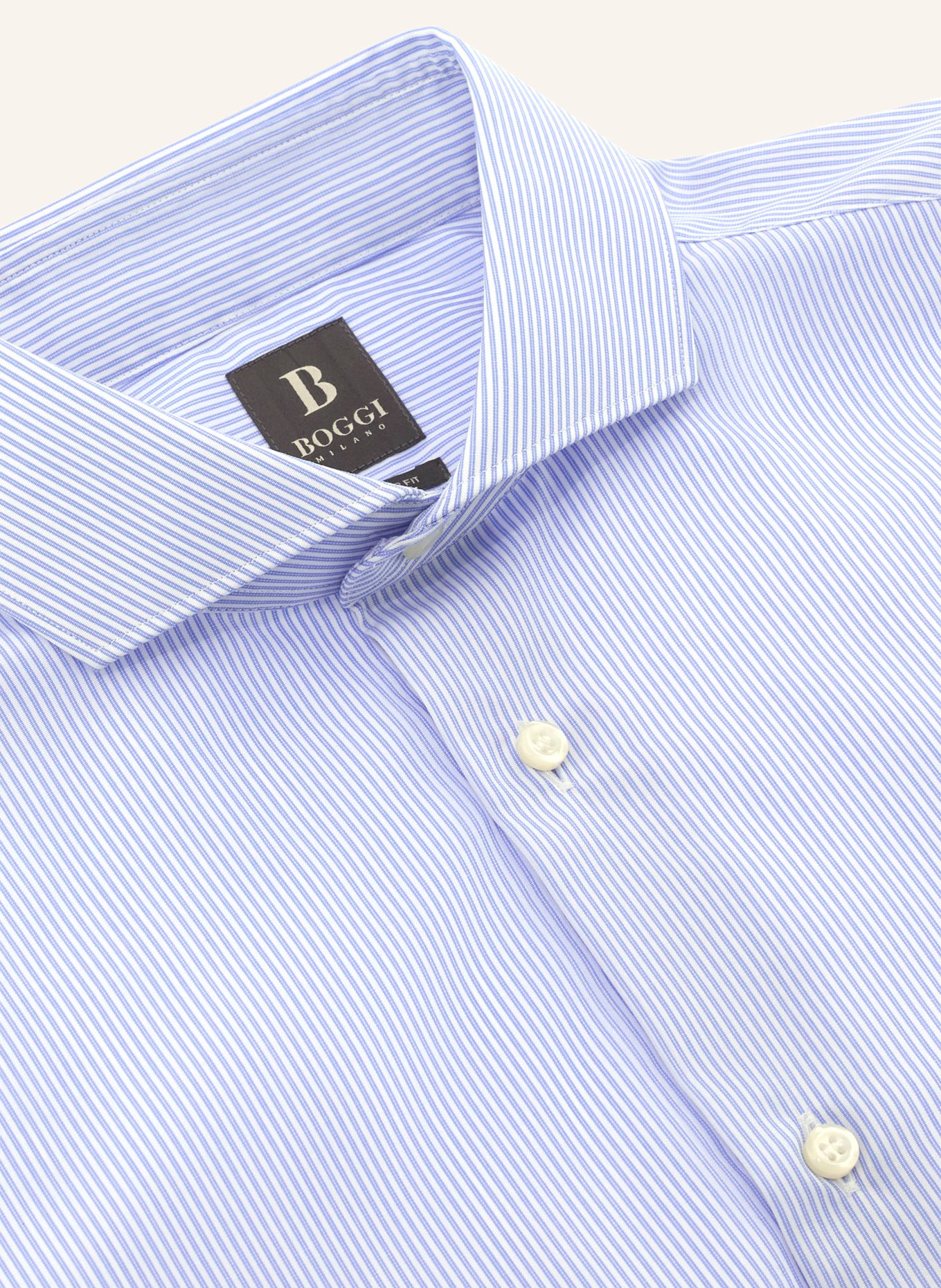 BOGGI MILANO Hemd Regular Fit: HELLBLAU