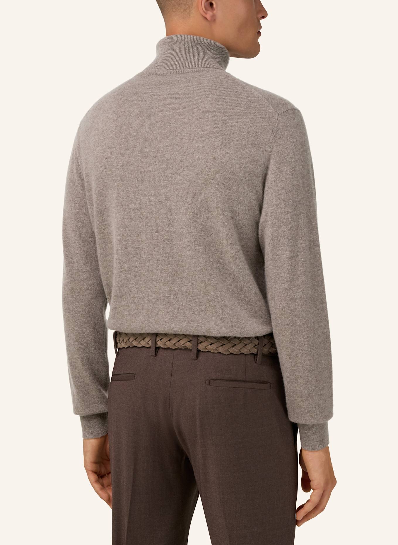 BOGGI MILANO Rollkragenpullover aus Cashmere: BEIGE