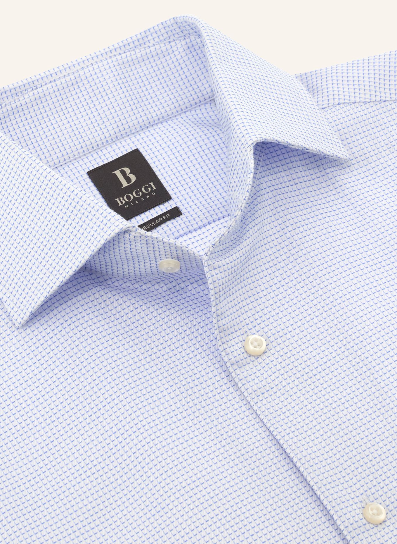 BOGGI MILANO Hemd Regular Fit: HELLBLAU