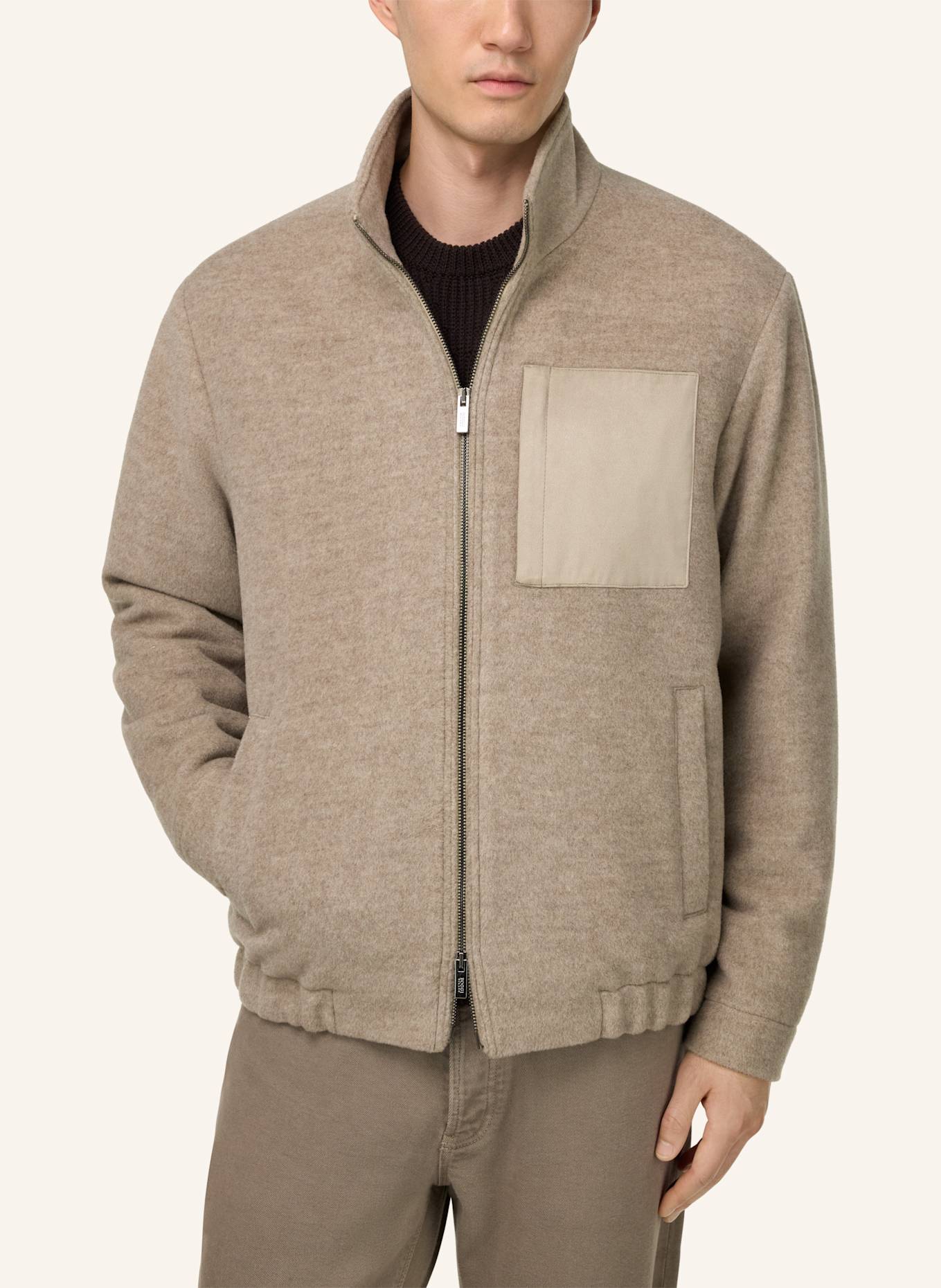 BOGGI MILANO Jacke: GRAU