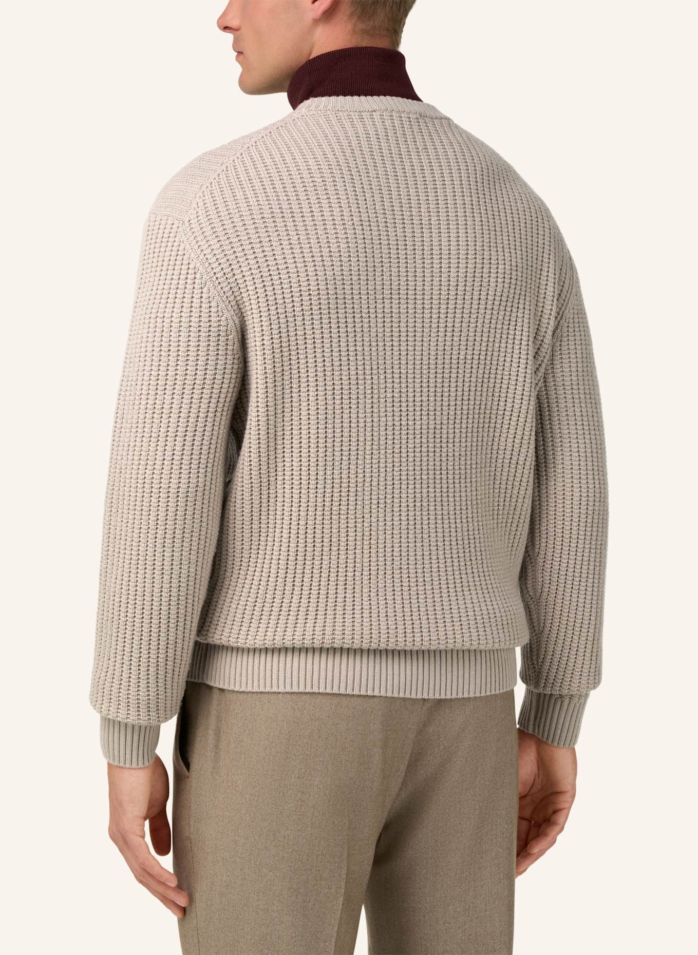 BOGGI MILANO Pullover: BRAUN
