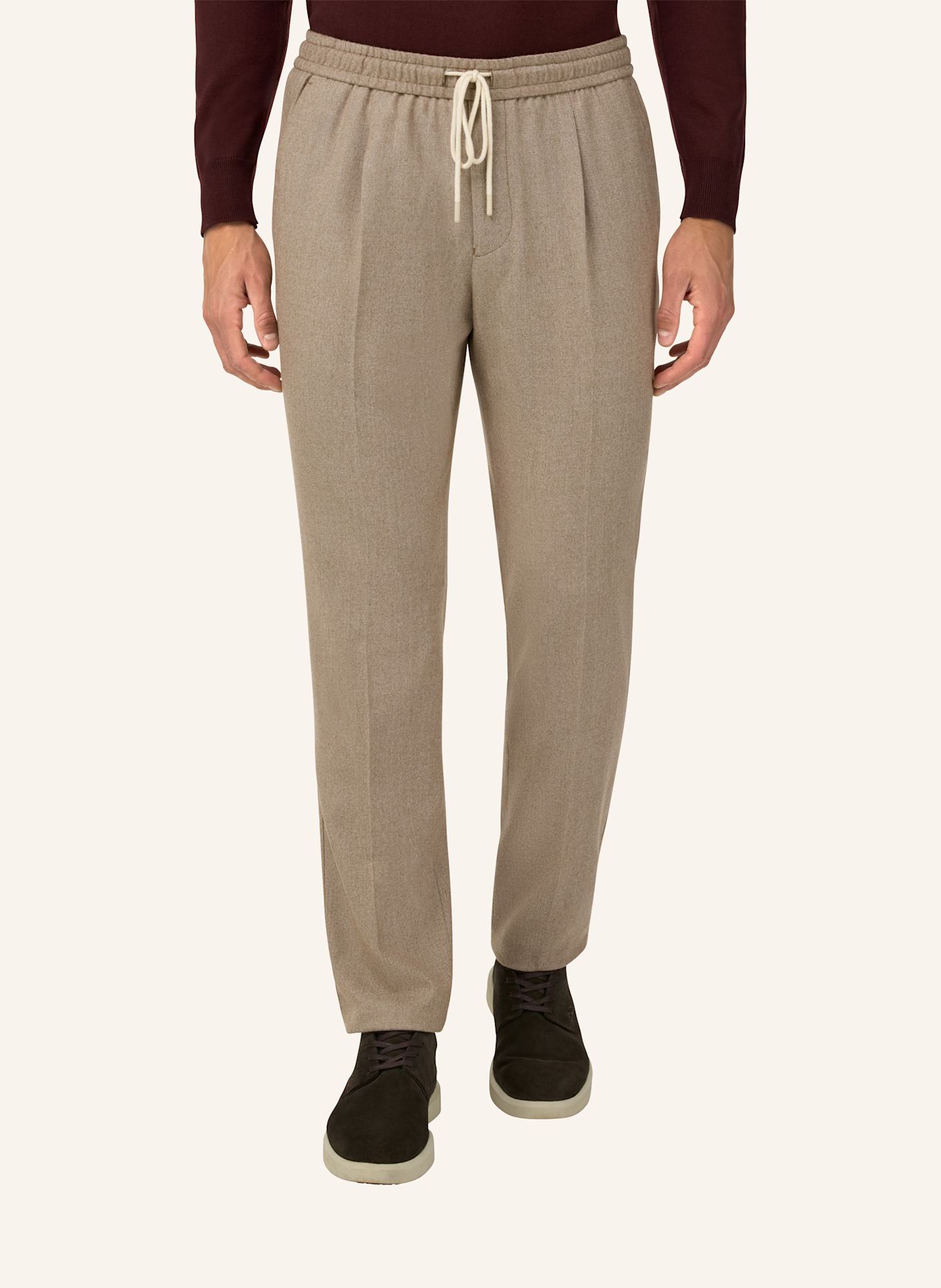 BOGGI MILANO Hose im Jogging-Stil: GRAU