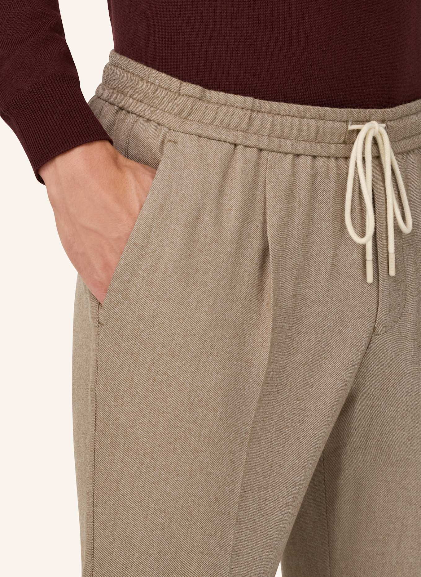 BOGGI MILANO Hose im Jogging-Stil: GRAU