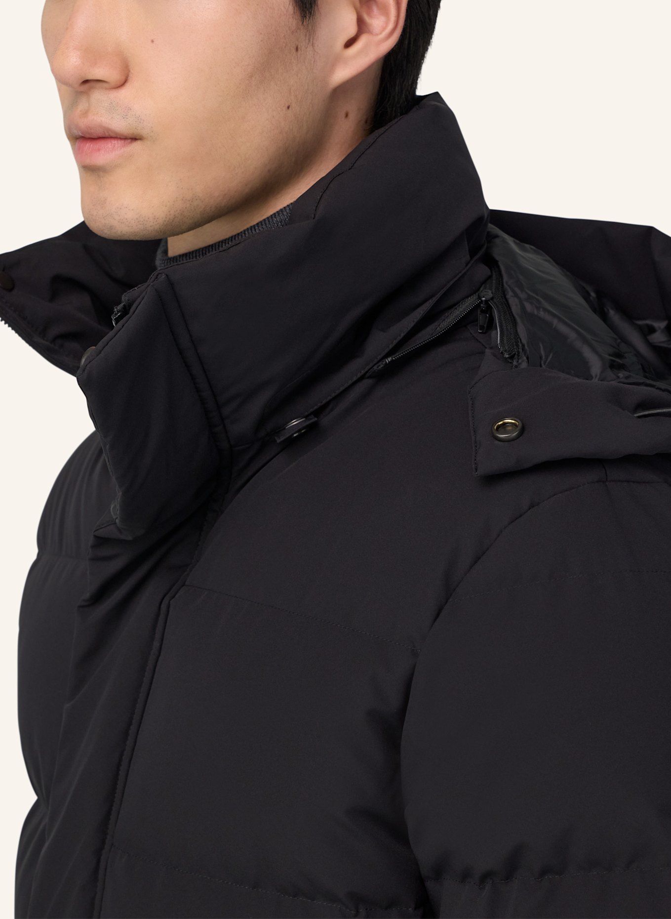 BOGGI MILANO Daunenmantel: SCHWARZ