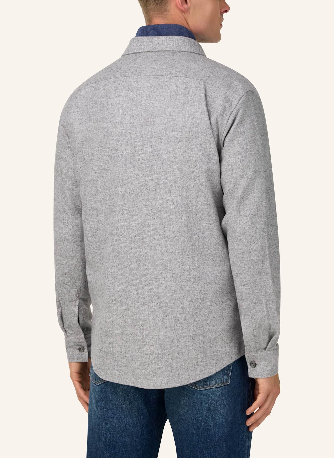 BOGGI MILANO Overshirt: GRAU