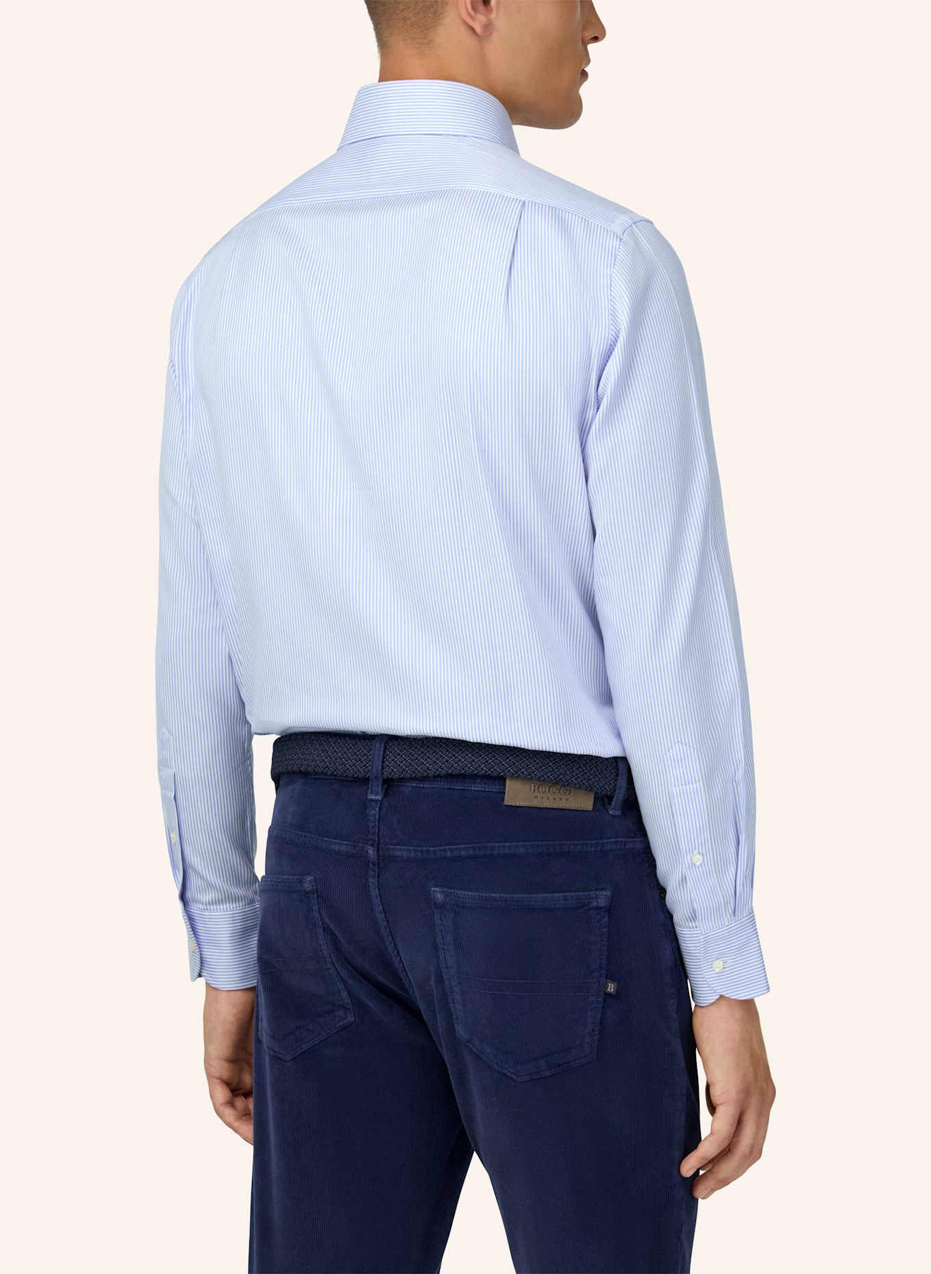 BOGGI MILANO Hemd Regular Fit: HELLBLAU