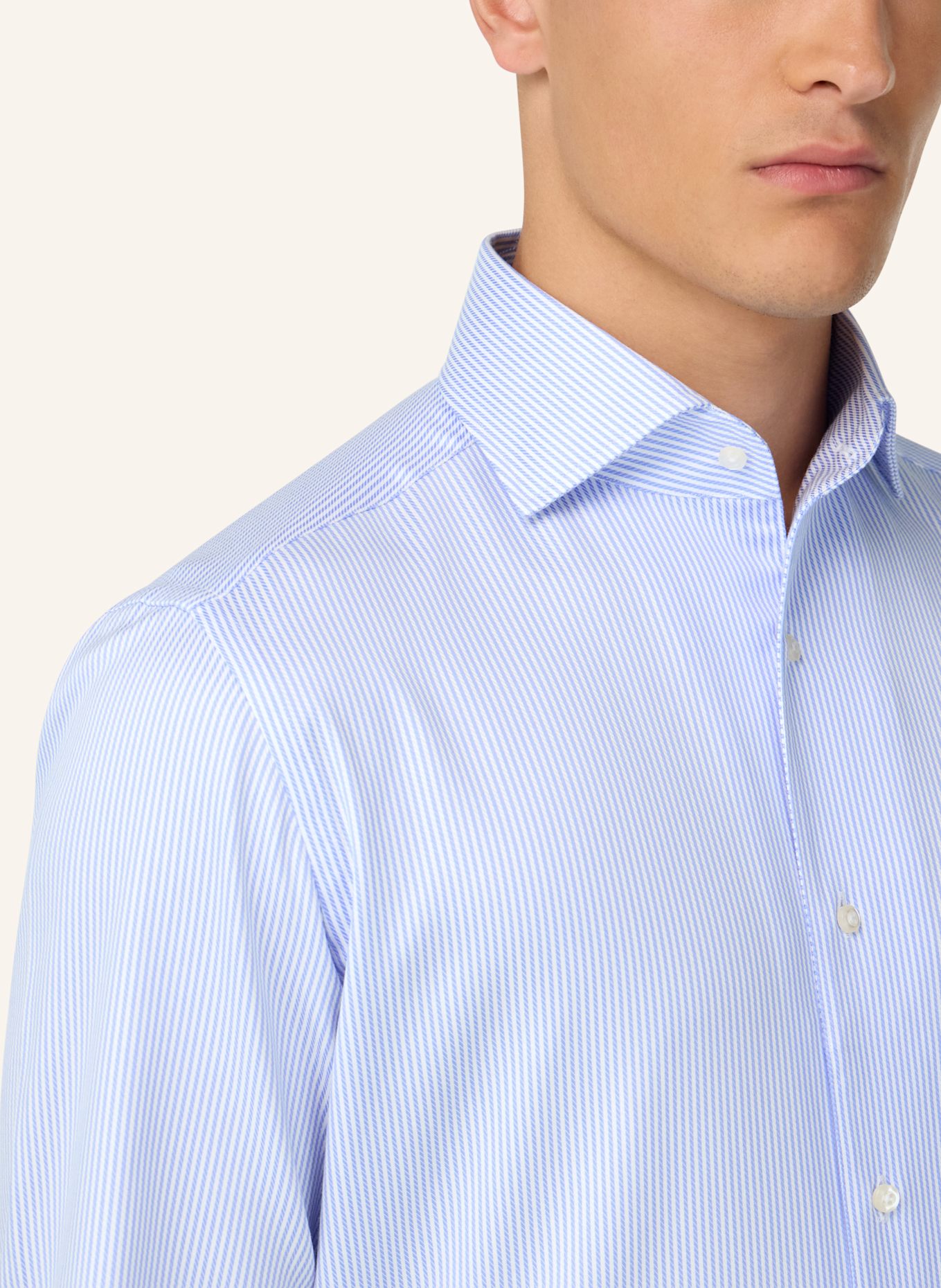 BOGGI MILANO Hemd Regular Fit: HELLBLAU