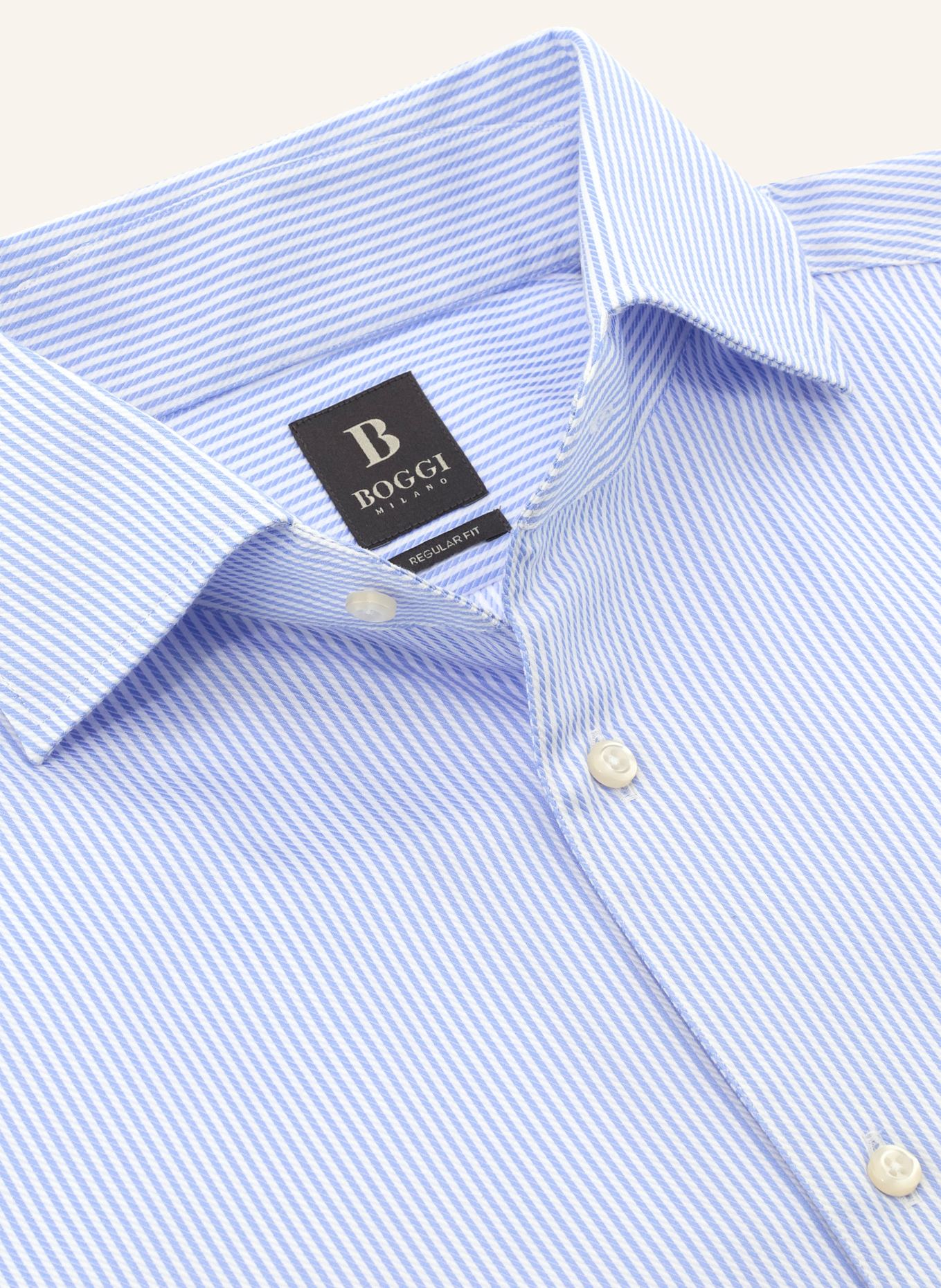 BOGGI MILANO Hemd Regular Fit: HELLBLAU