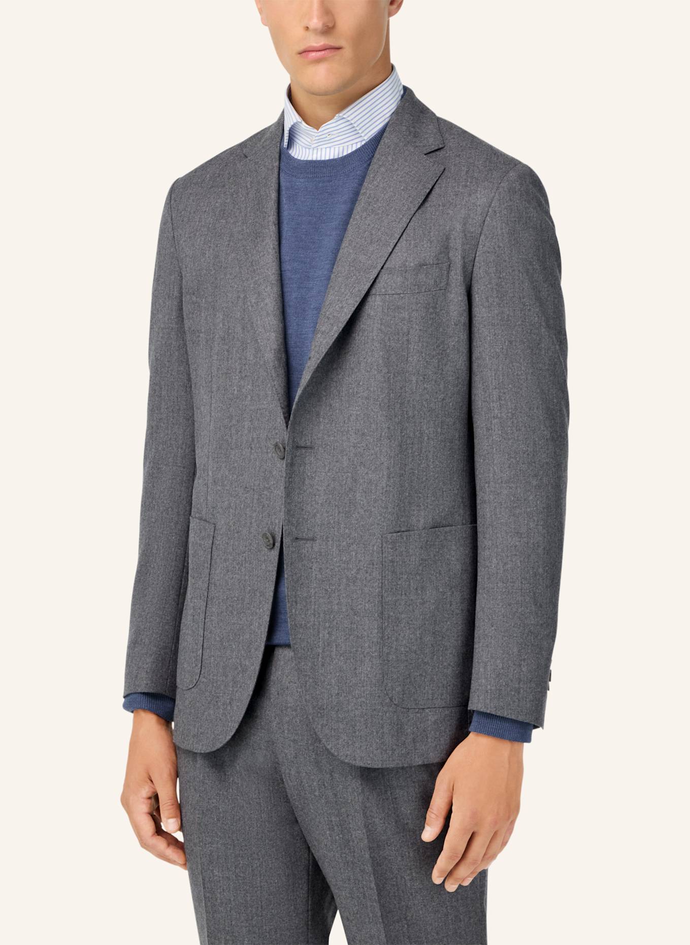 BOGGI MILANO Sakko Regular Fit: GRAU