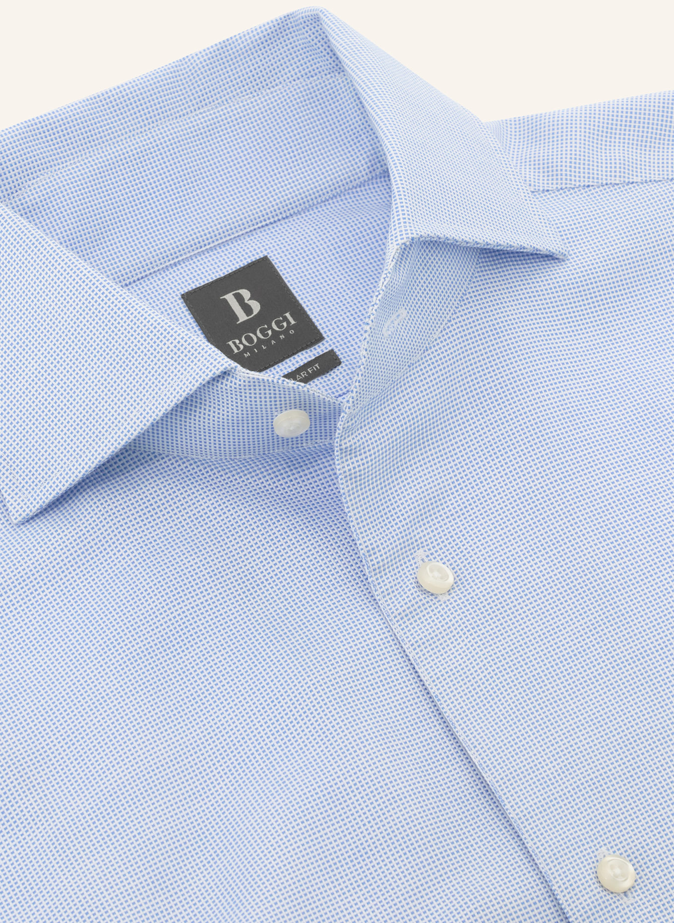 BOGGI MILANO Hemd Regular Fit: HELLBLAU