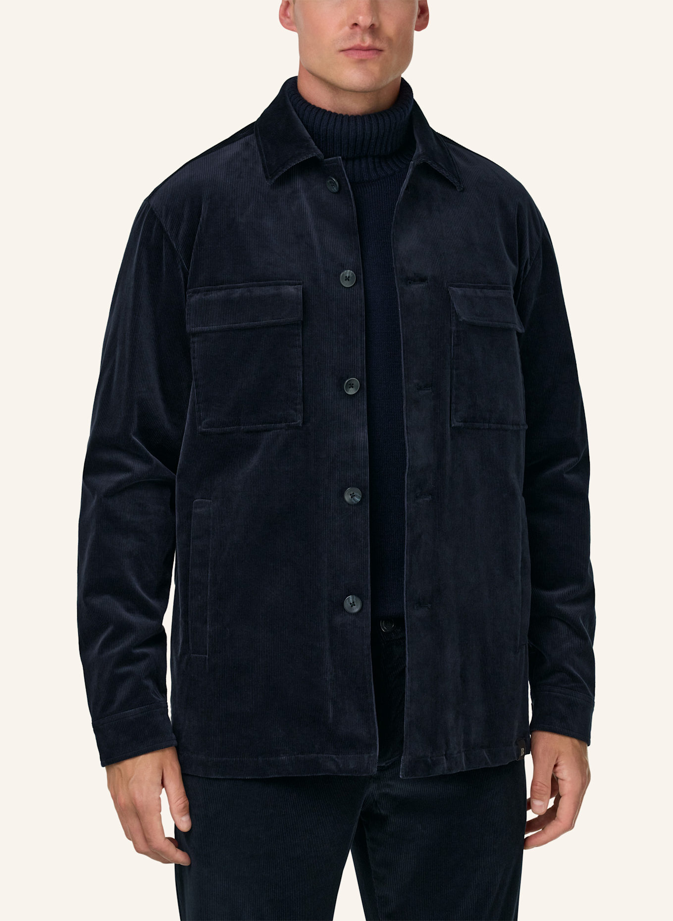 BOGGI MILANO Overjacket: DUNKELBLAU