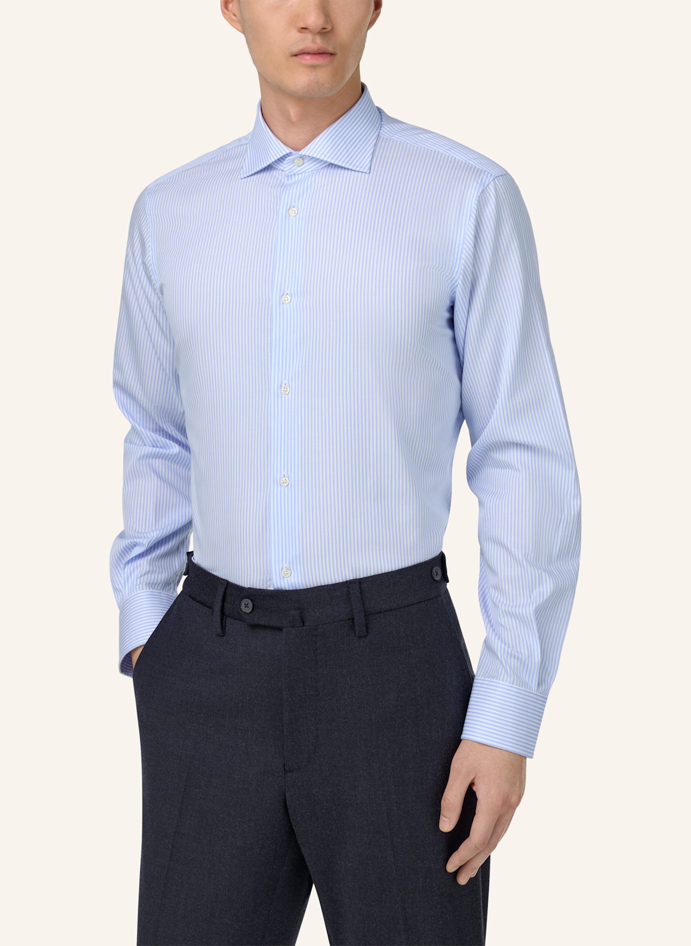 BOGGI MILANO Hemd Regular Fit: HELLBLAU