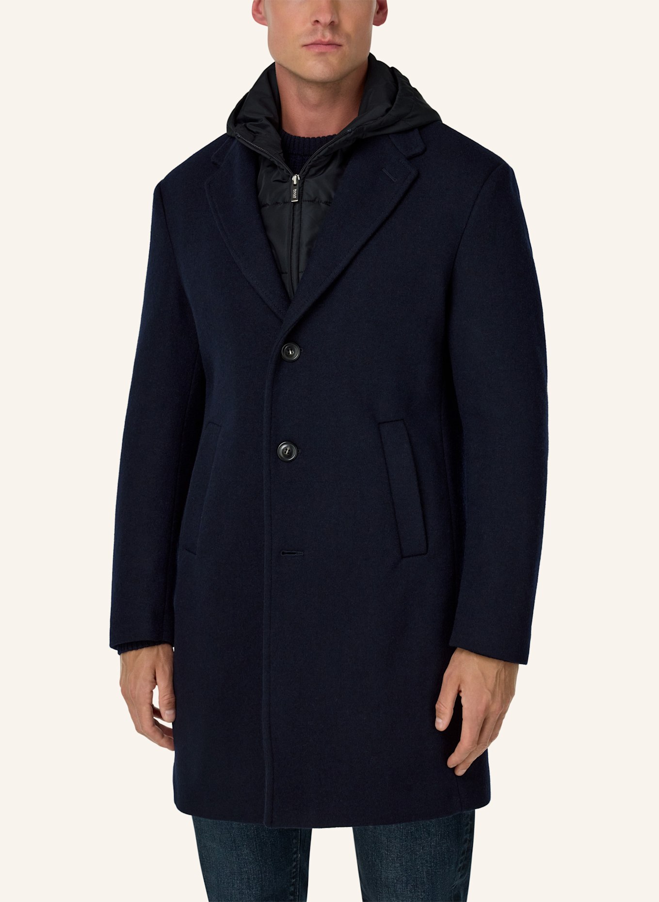 BOGGI MILANO Mantel: DUNKELBLAU