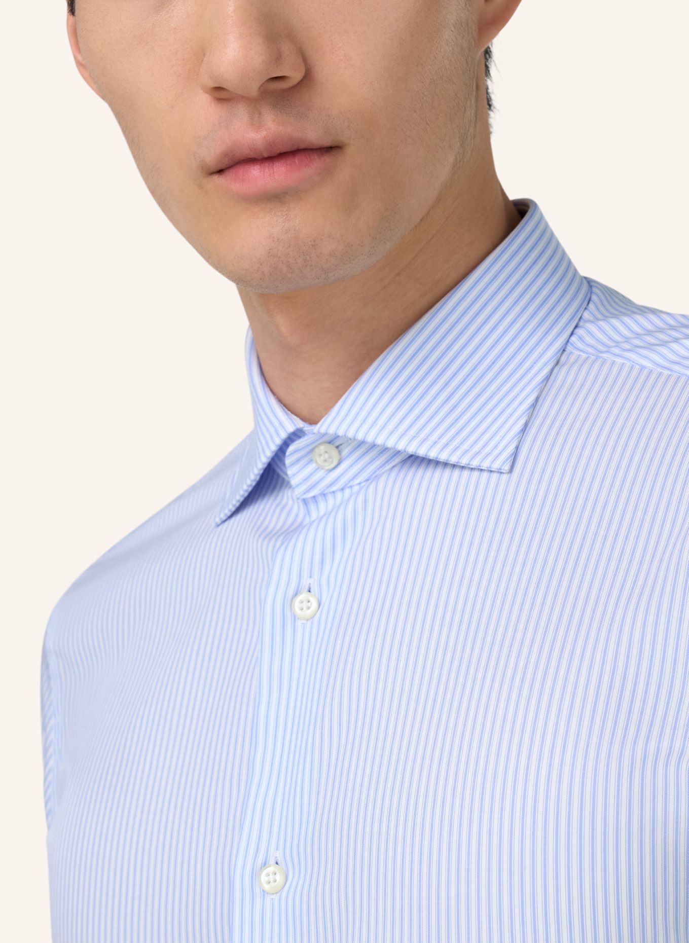 BOGGI MILANO Hemd Regular Fit: HELLBLAU