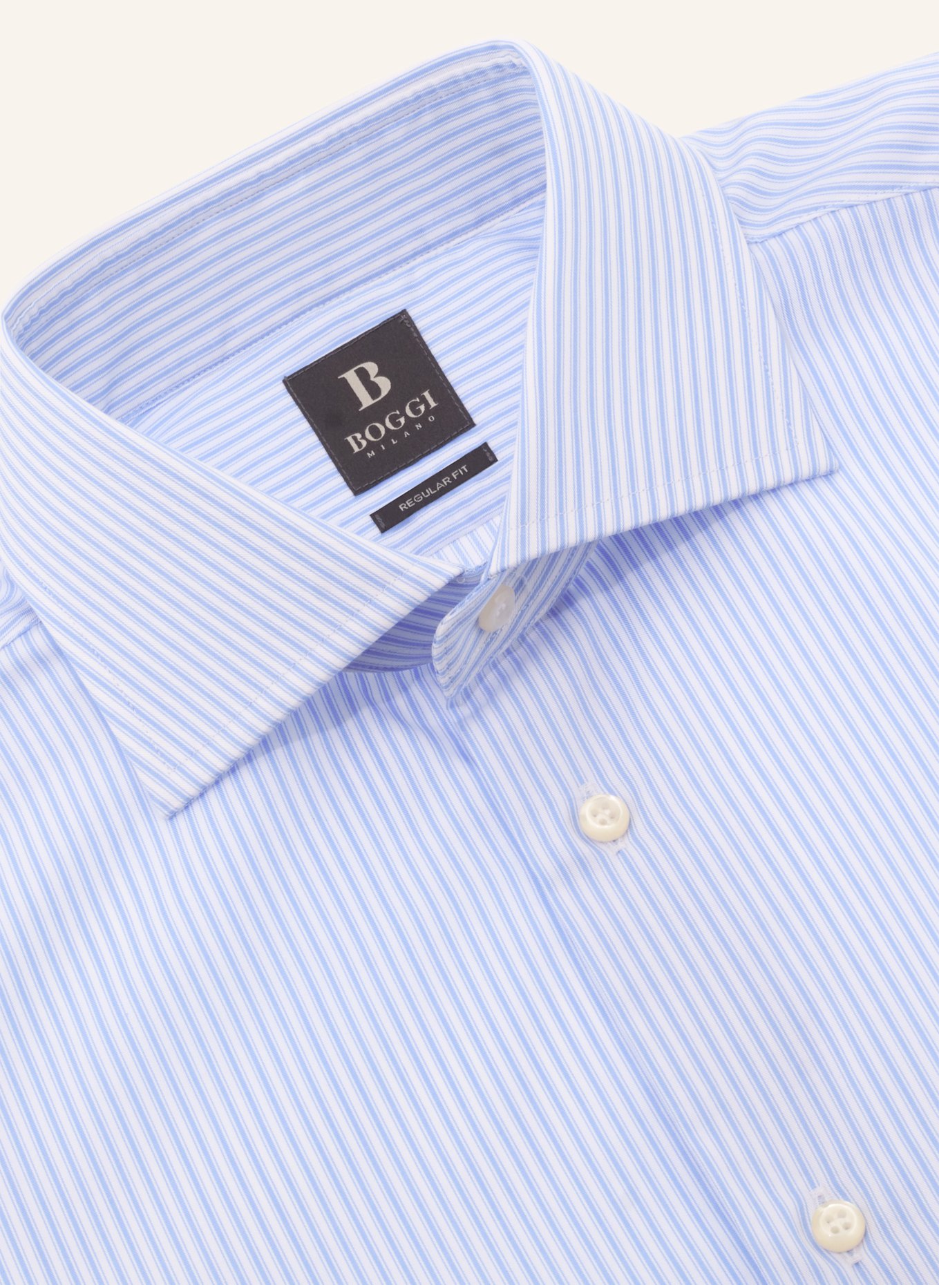 BOGGI MILANO Hemd Regular Fit: HELLBLAU