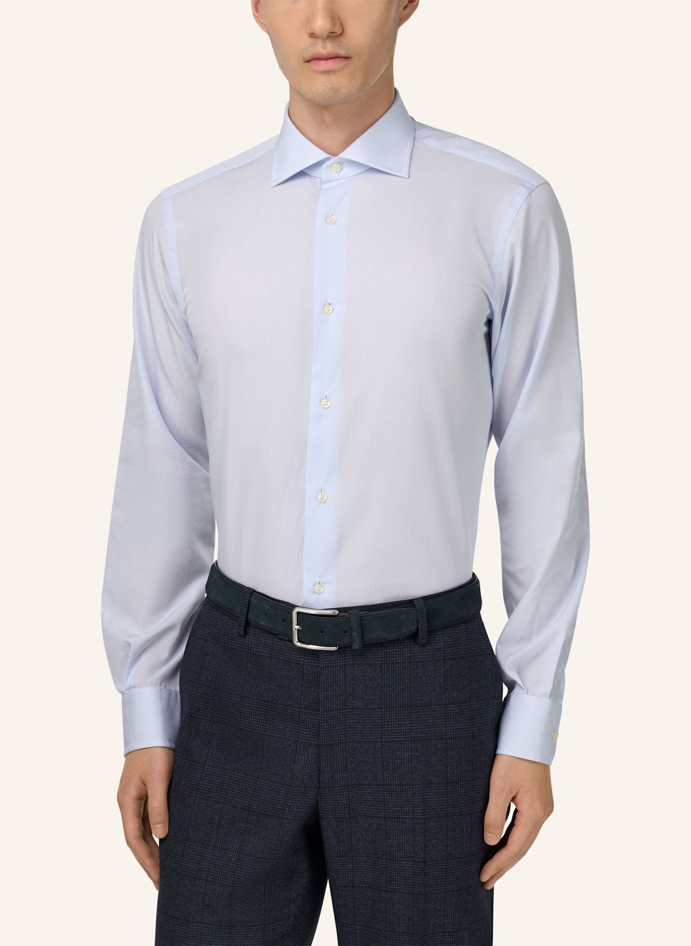 BOGGI MILANO Hemd Regular Fit: HELLBLAU