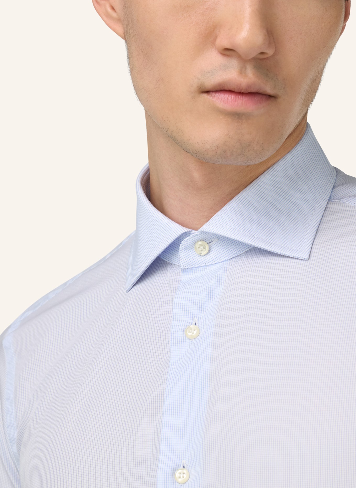 BOGGI MILANO Hemd Regular Fit: HELLBLAU