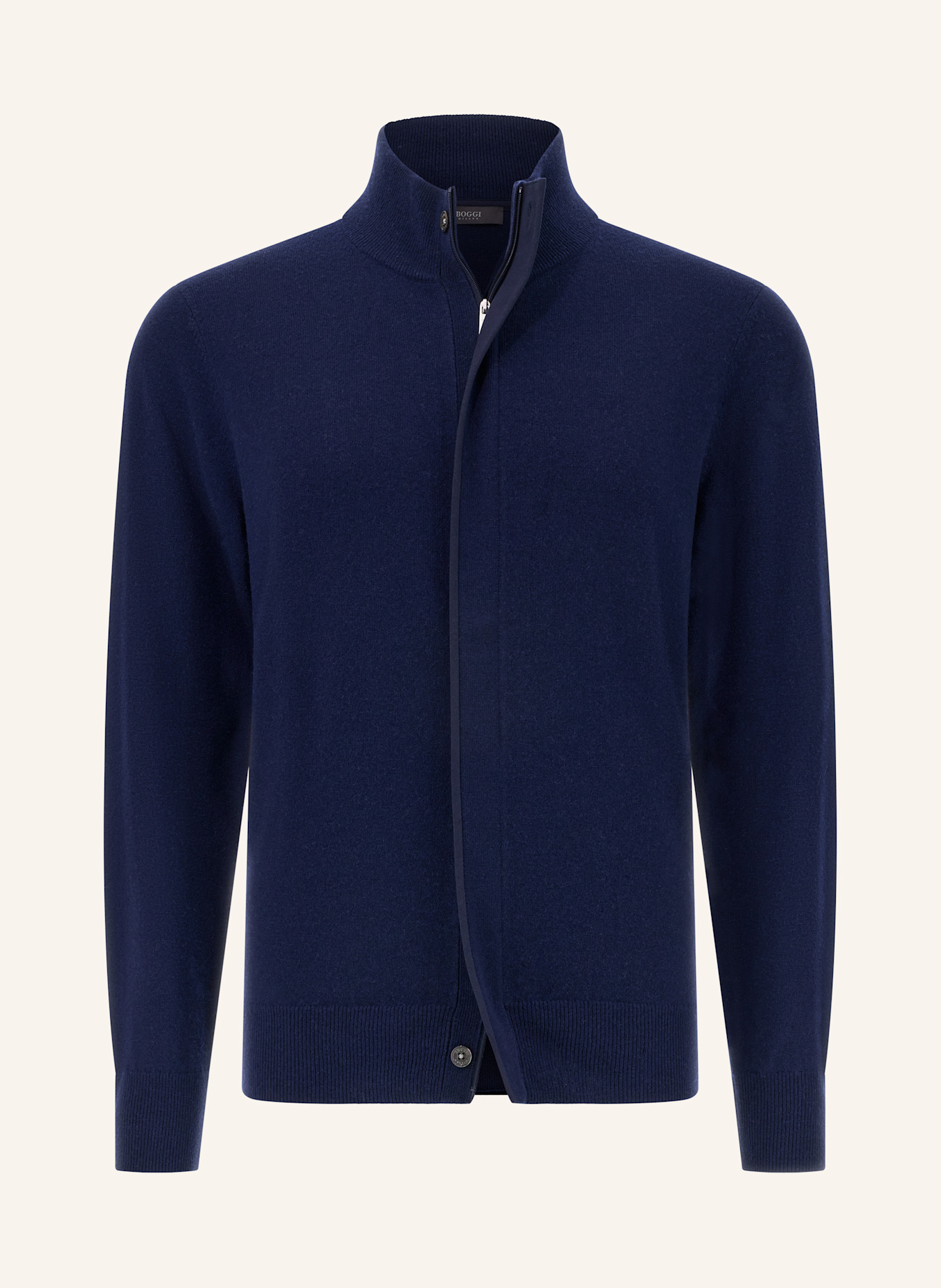 BOGGI MILANO Rollkragenpullover aus Cashmere: BLAU