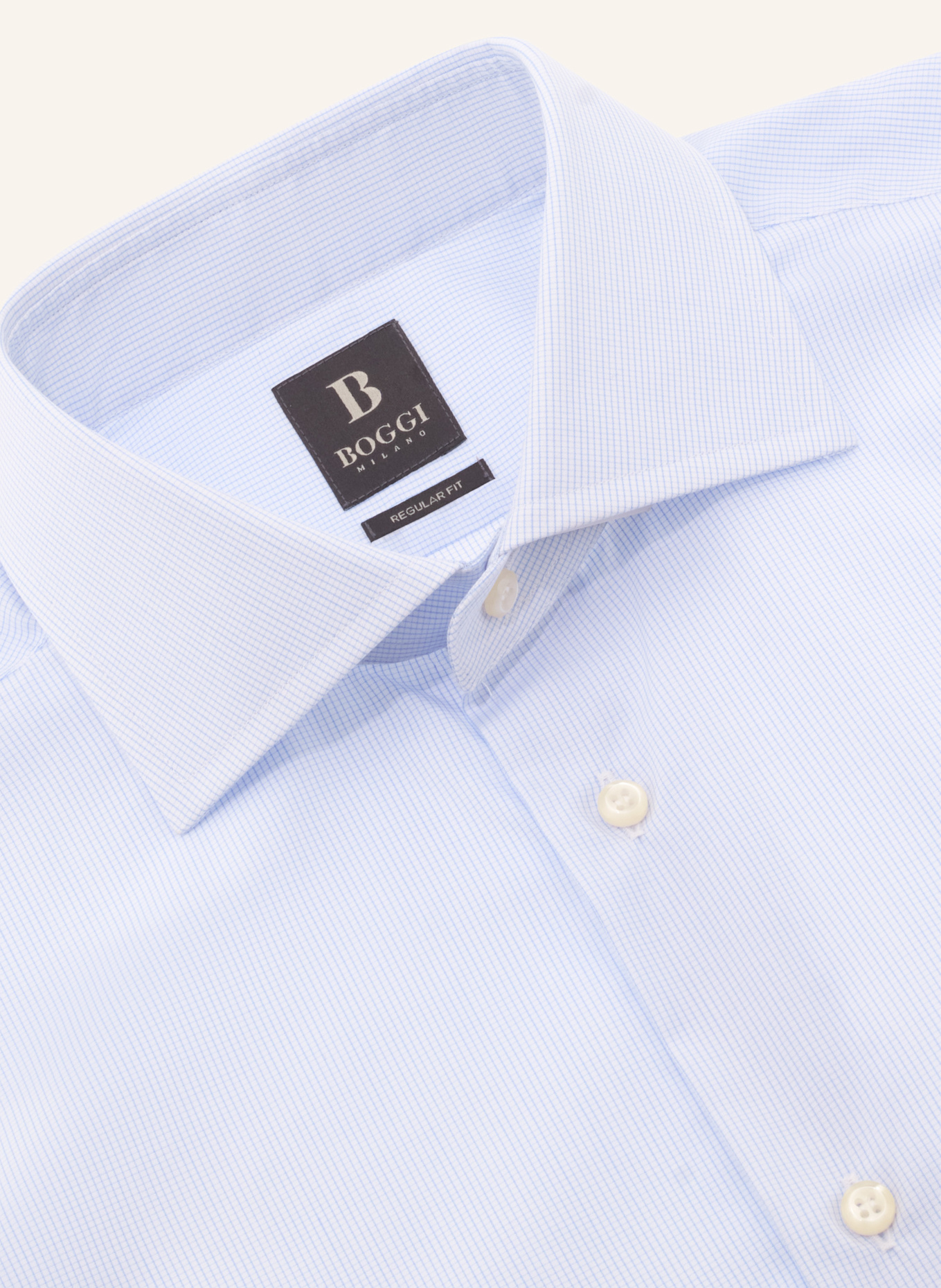 BOGGI MILANO Hemd Regular Fit: HELLBLAU