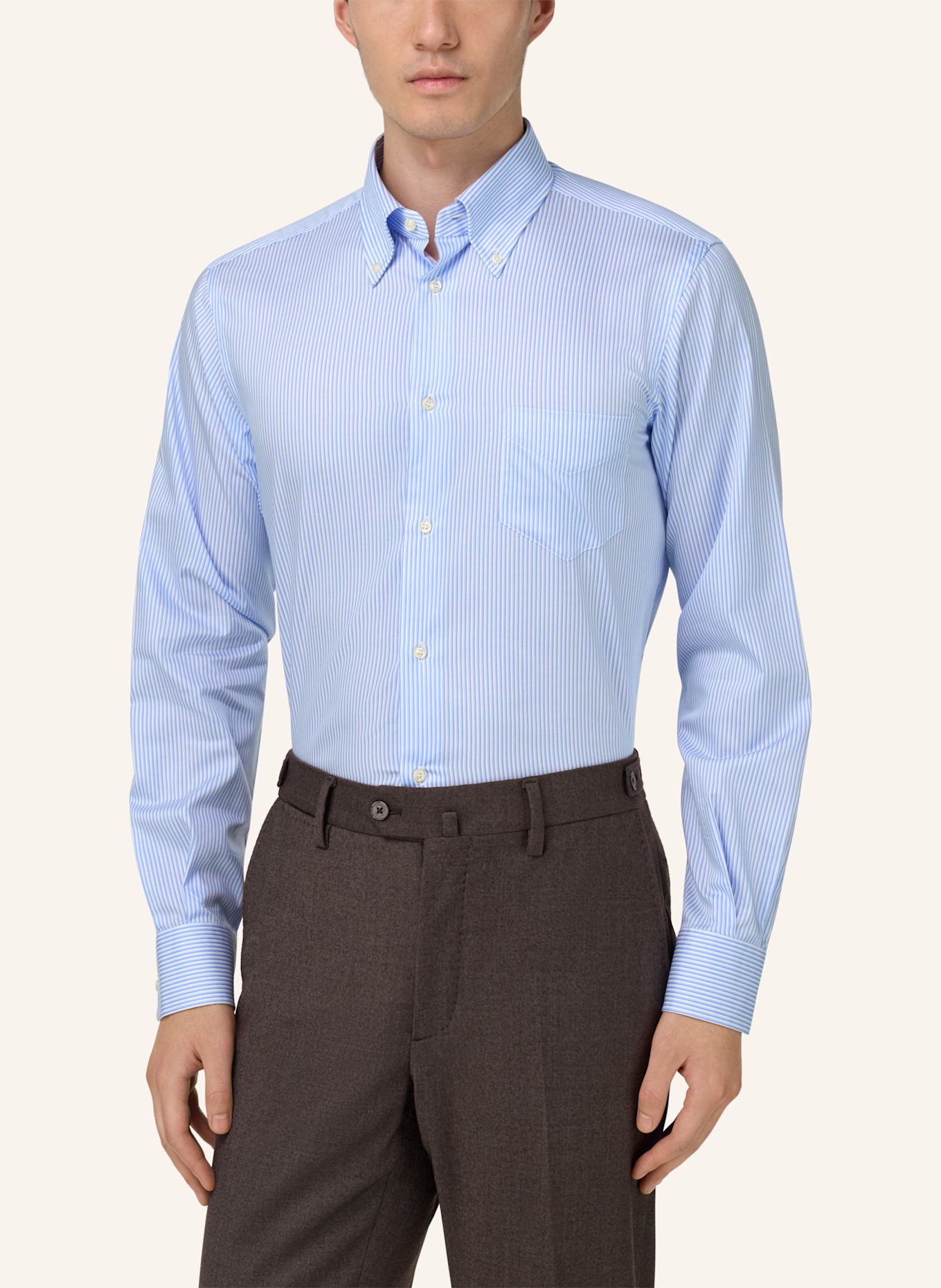 BOGGI MILANO Hemd Regular Fit: HELLBLAU
