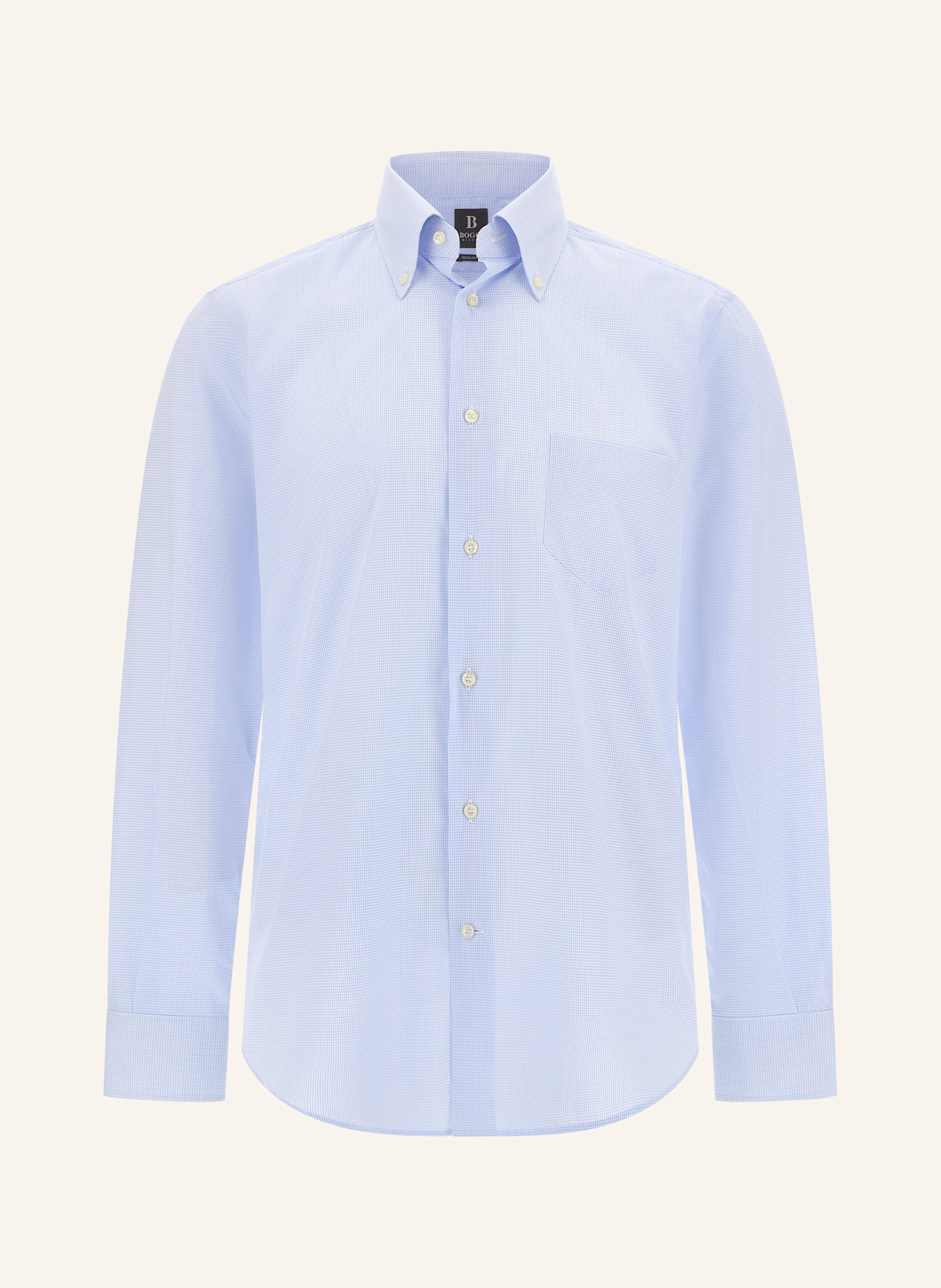 BOGGI MILANO Hemd Regular Fit: HELLBLAU