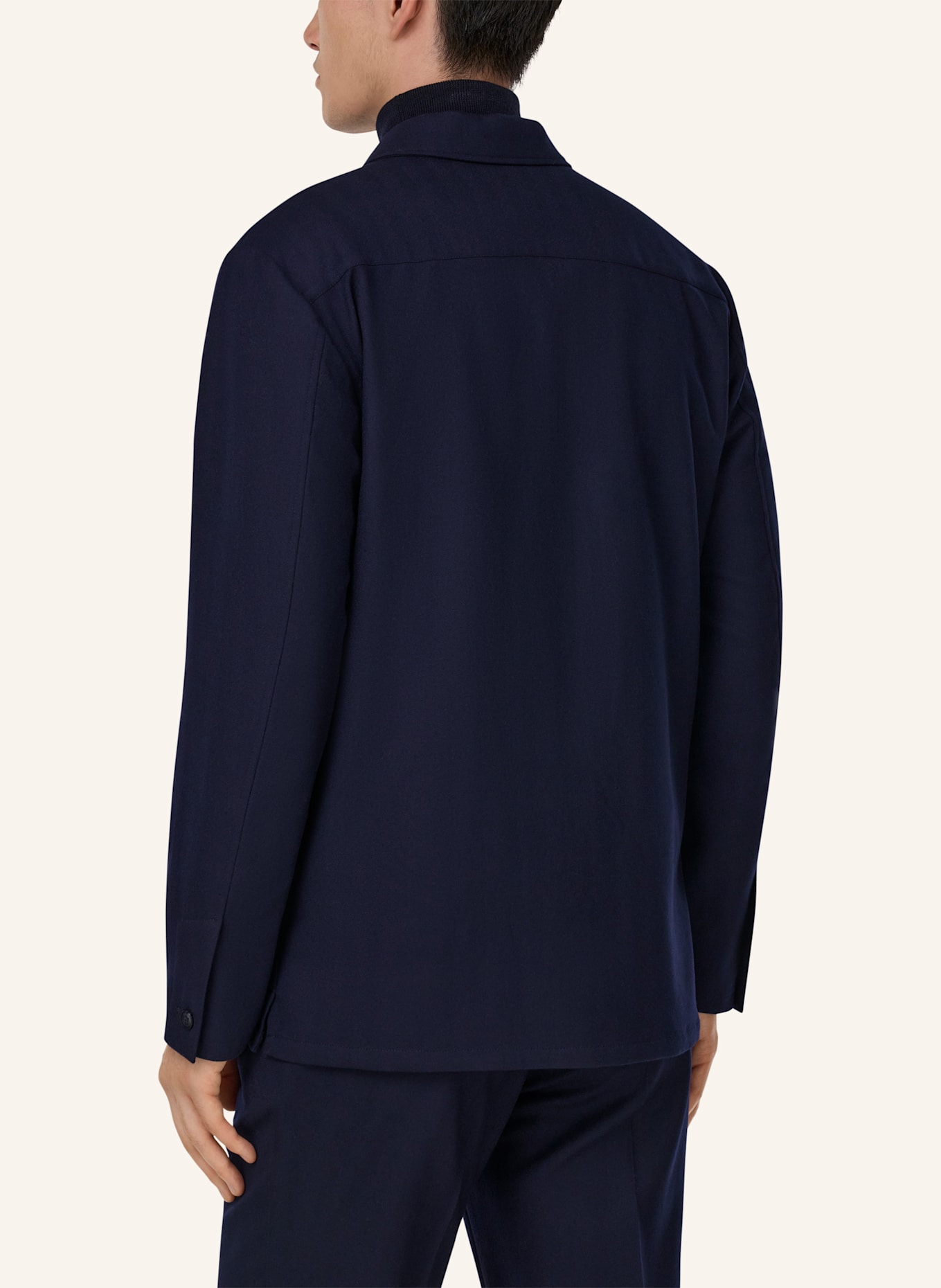 BOGGI MILANO Overshirt Regular Fit: DUNKELBLAU