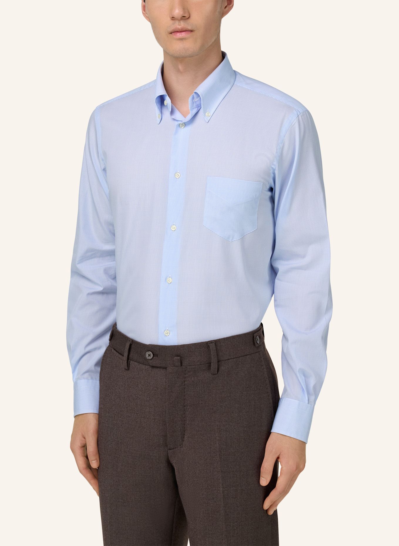 BOGGI MILANO Hemd Regular Fit: HELLBLAU