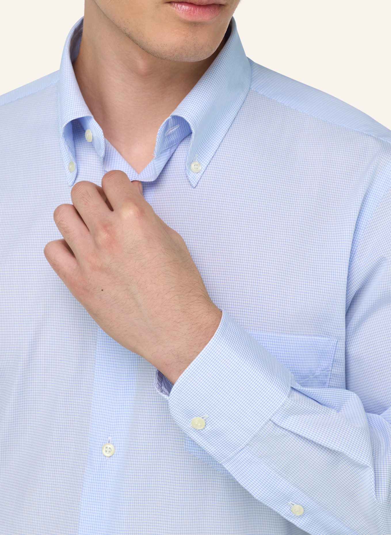 BOGGI MILANO Hemd Regular Fit: HELLBLAU