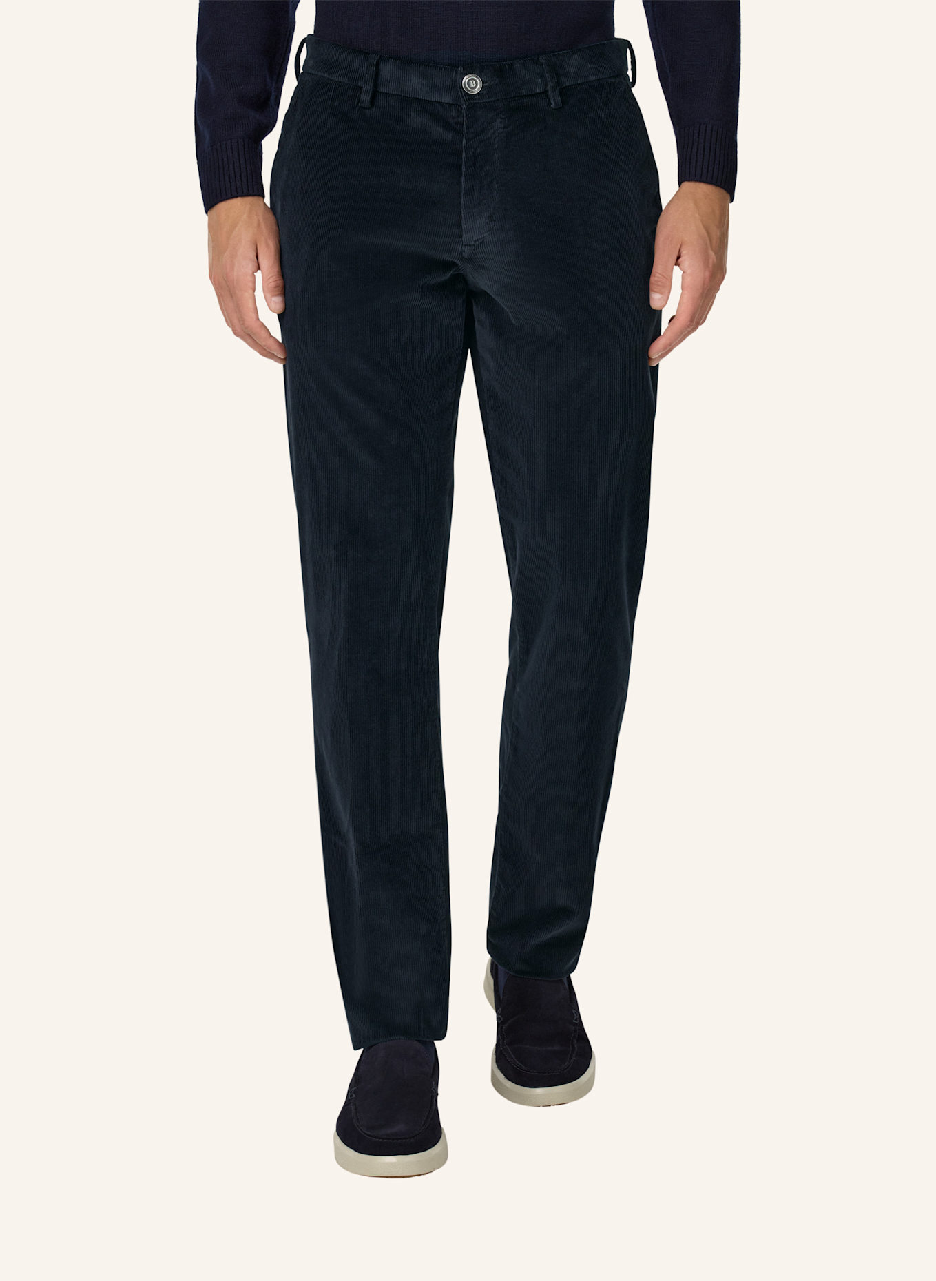 BOGGI MILANO Cordhose: BLAU