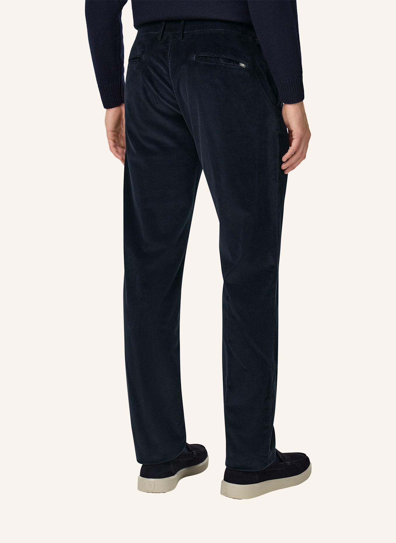 BOGGI MILANO Cordhose: BLAU