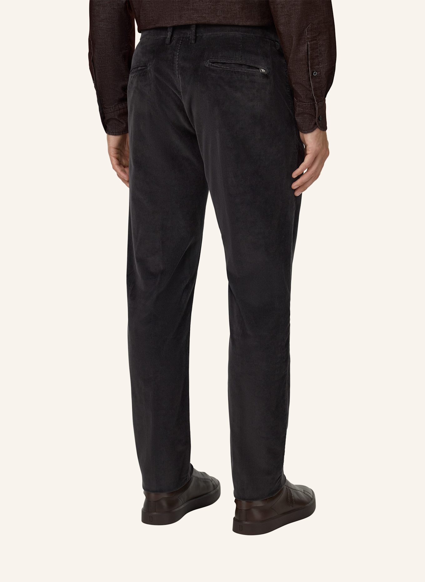 BOGGI MILANO Cordhose: GRAU