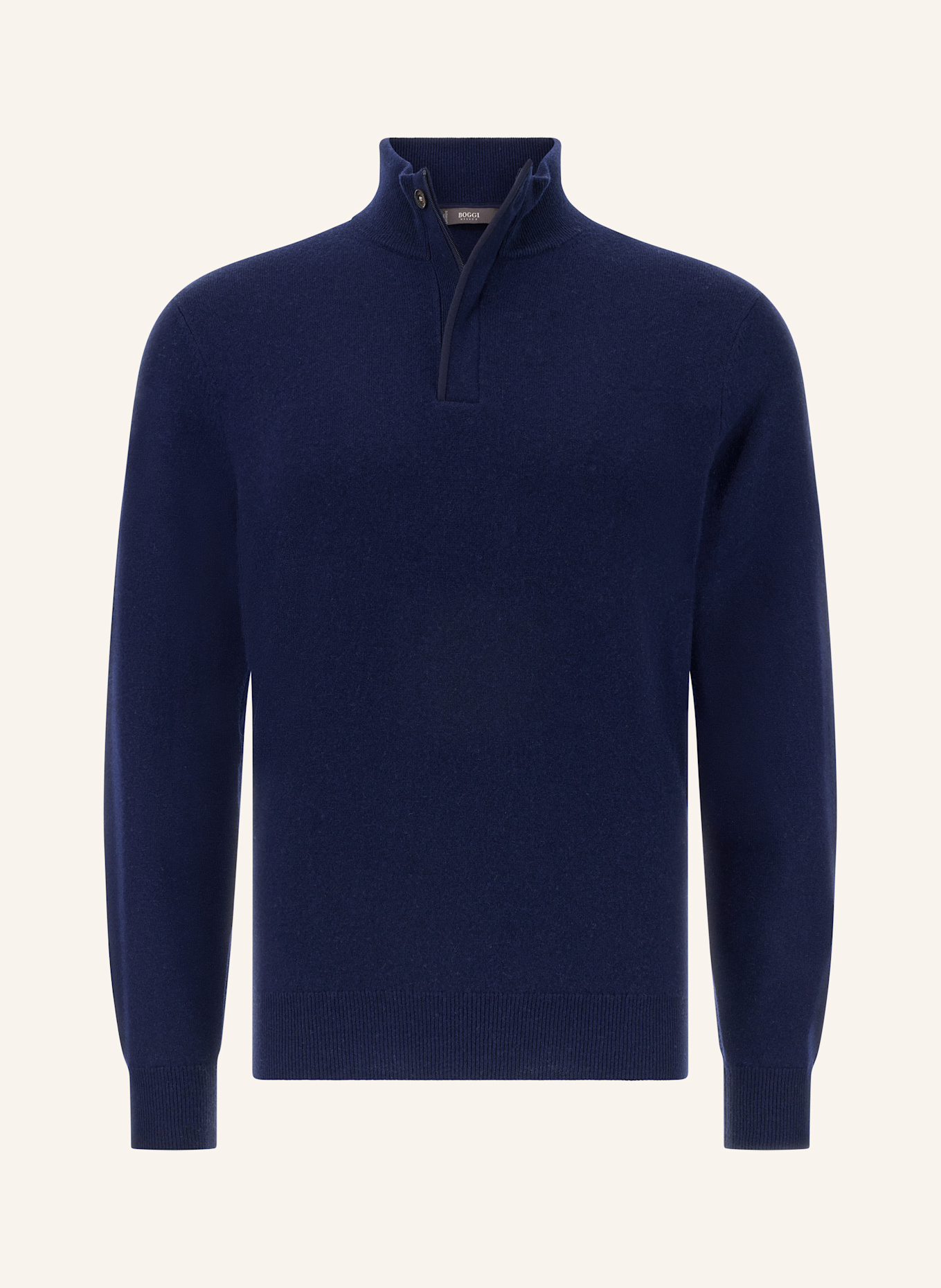BOGGI MILANO Rollkragenpullover aus Cashmere: BLAU