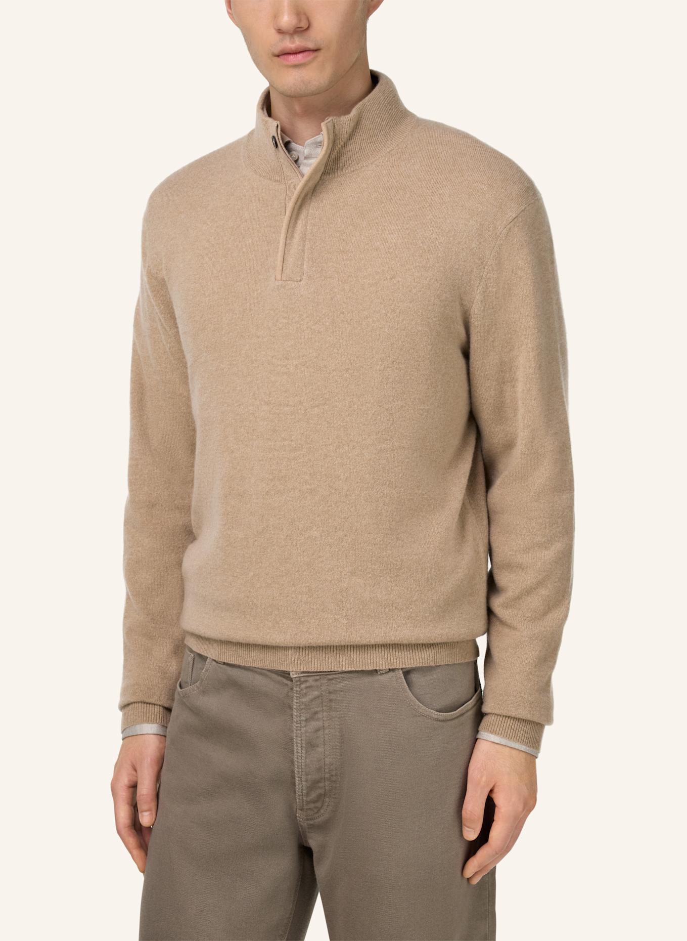 BOGGI MILANO Rollkragenpullover aus Cashmere: BEIGE