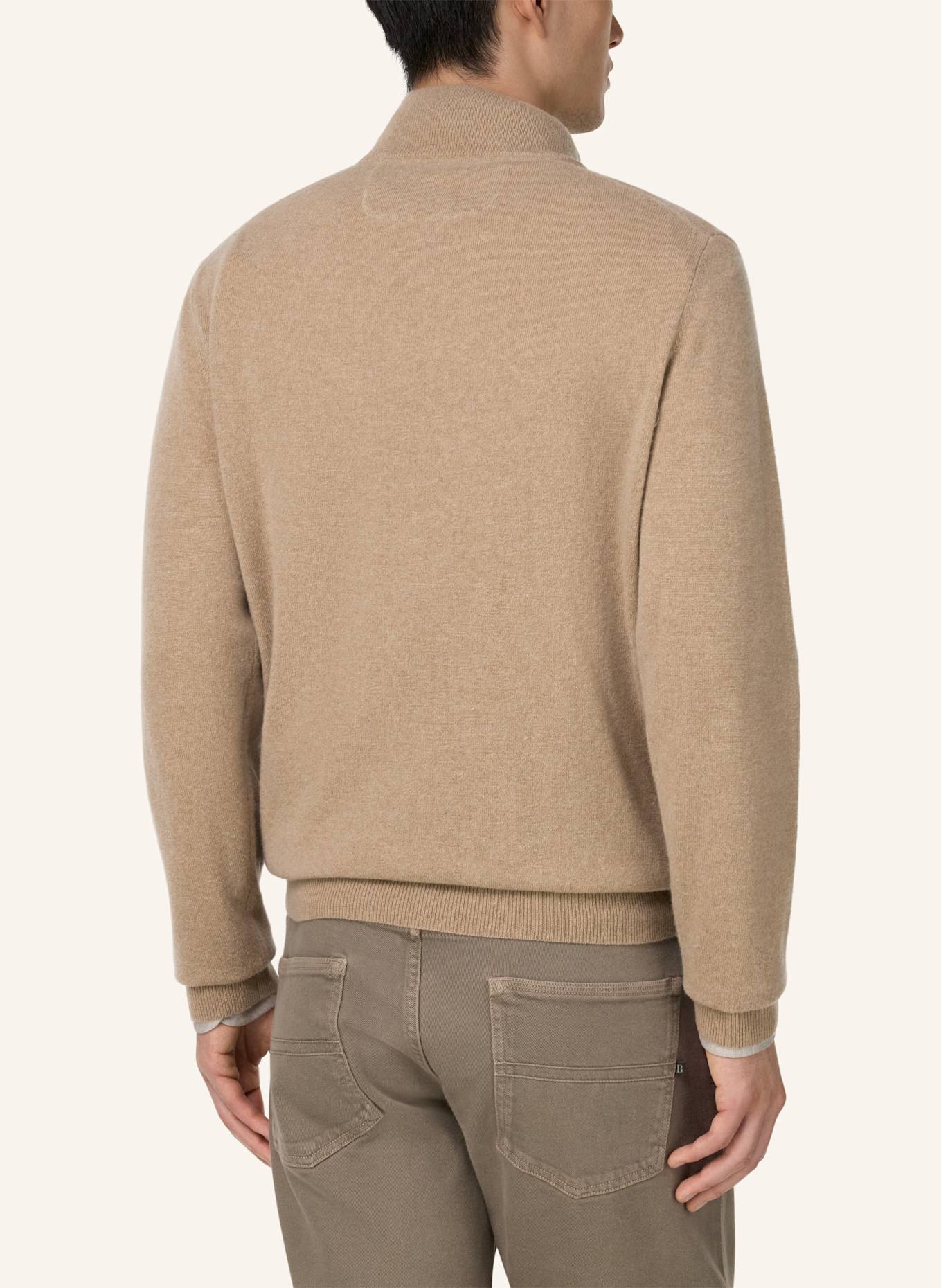 BOGGI MILANO Rollkragenpullover aus Cashmere: BEIGE