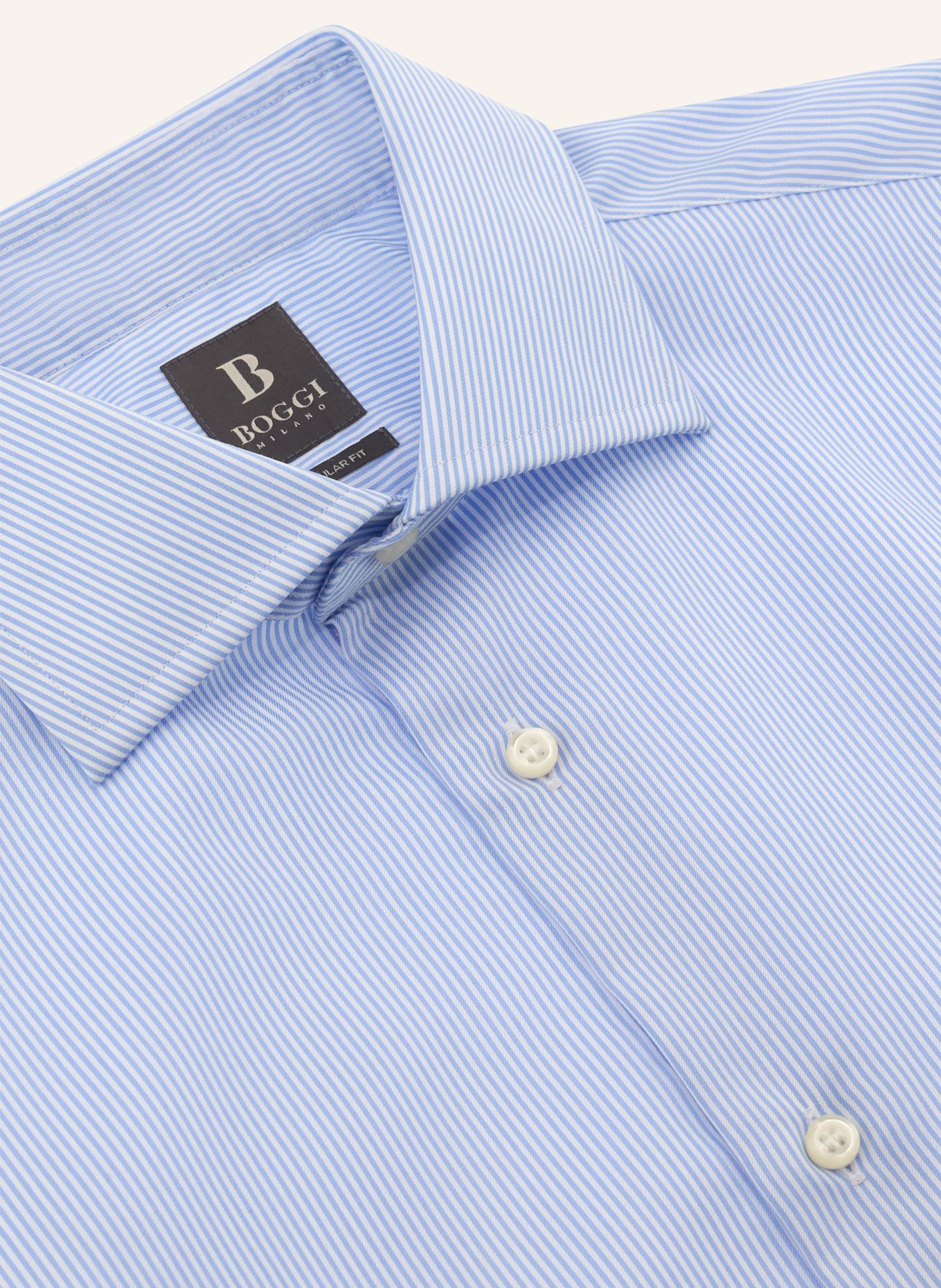 BOGGI MILANO Hemd Regular Fit: HELLBLAU