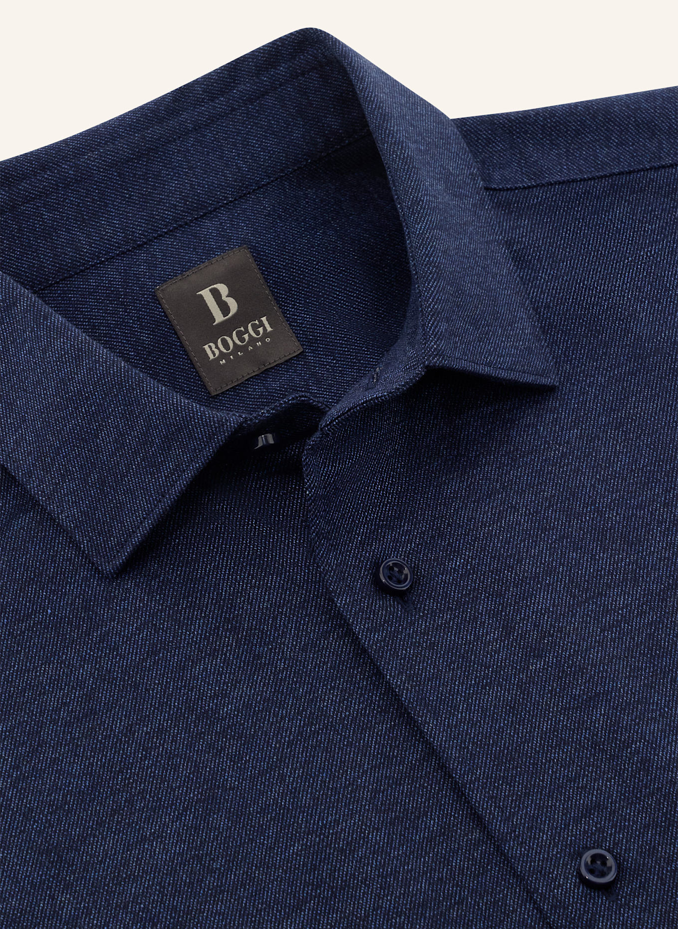 BOGGI MILANO Jerseyhemd Regular Fit: BLAU