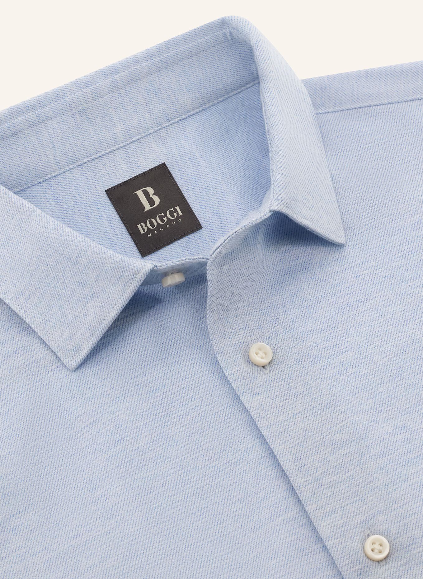 BOGGI MILANO Jerseyhemd Regular Fit: HELLBLAU