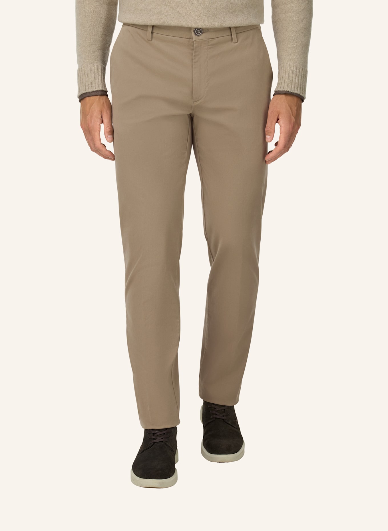 BOGGI MILANO Cordhose: GRAU