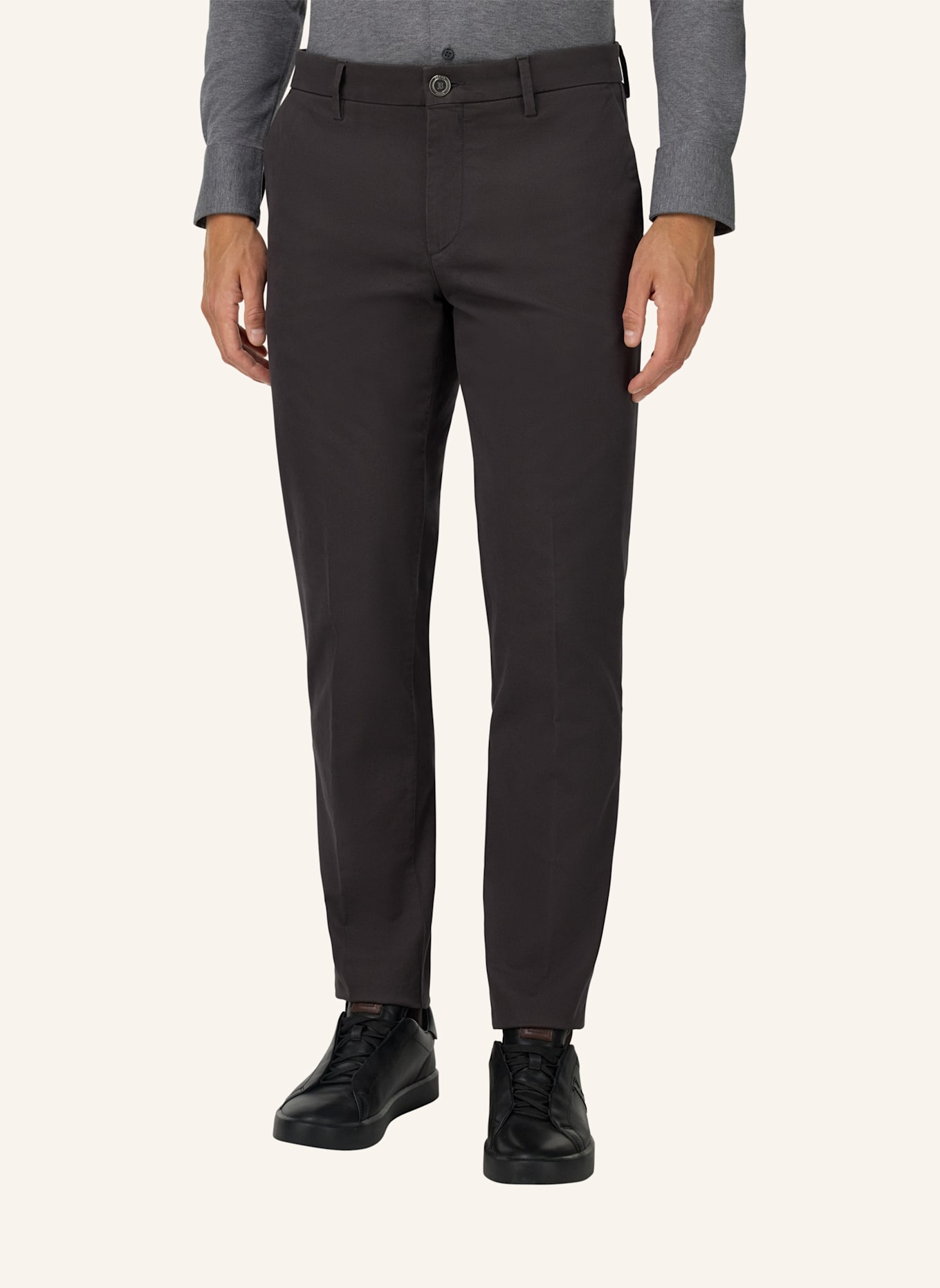 BOGGI MILANO Cordhose: GRAU