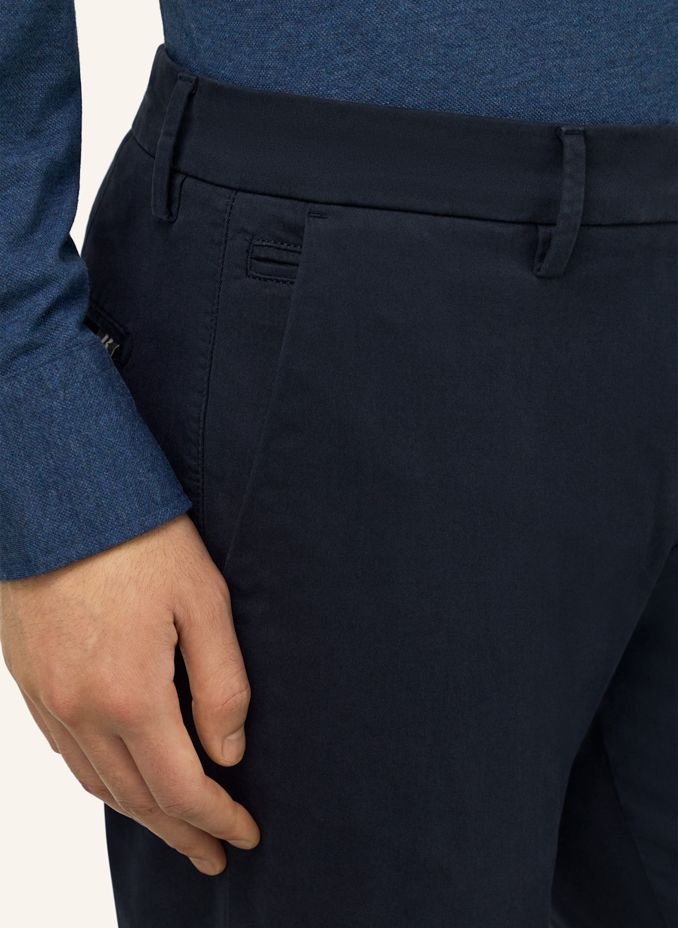 BOGGI MILANO Cordhose: BLAU