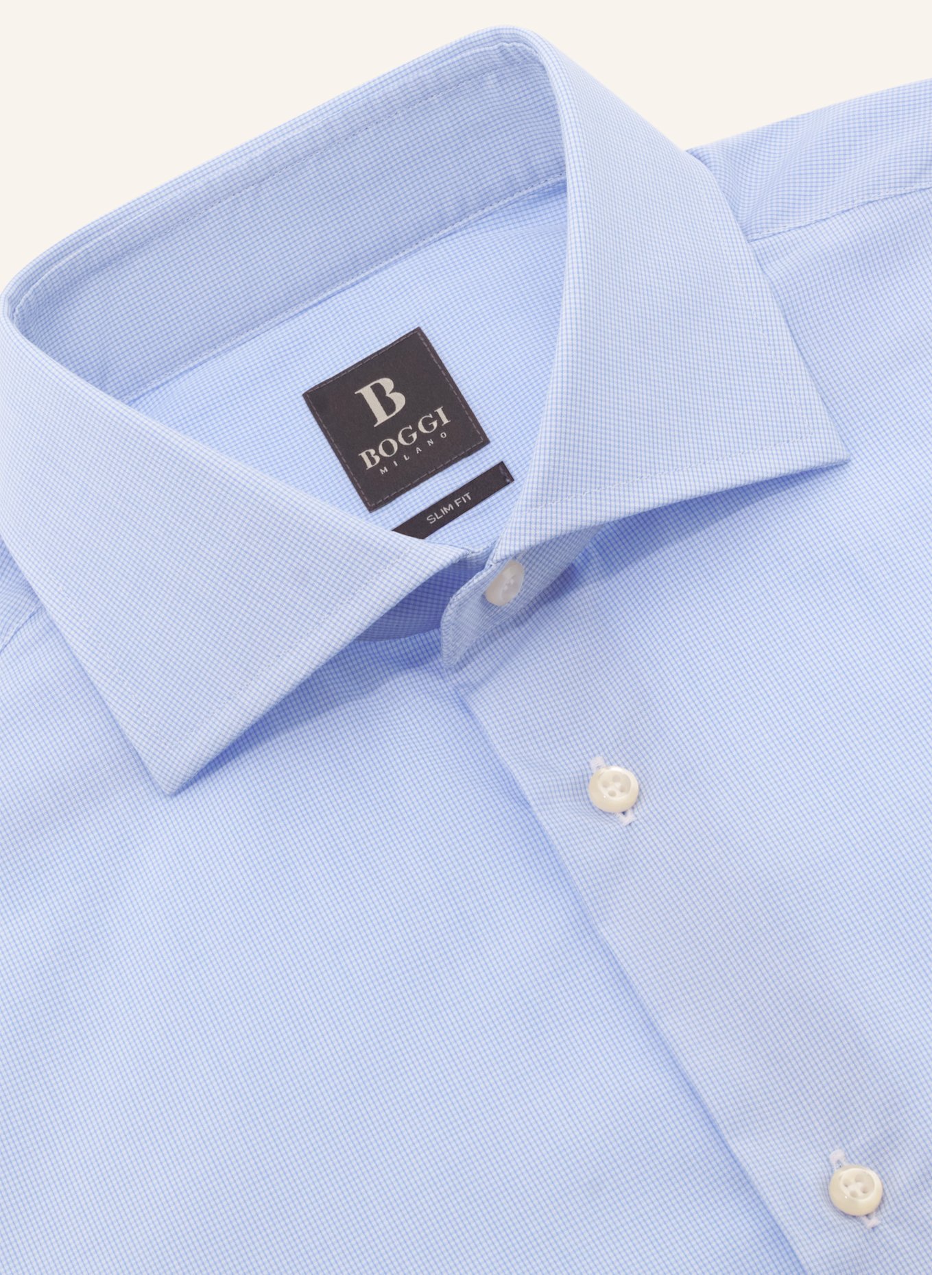 BOGGI MILANO Hemd Regular Fit: HELLBLAU