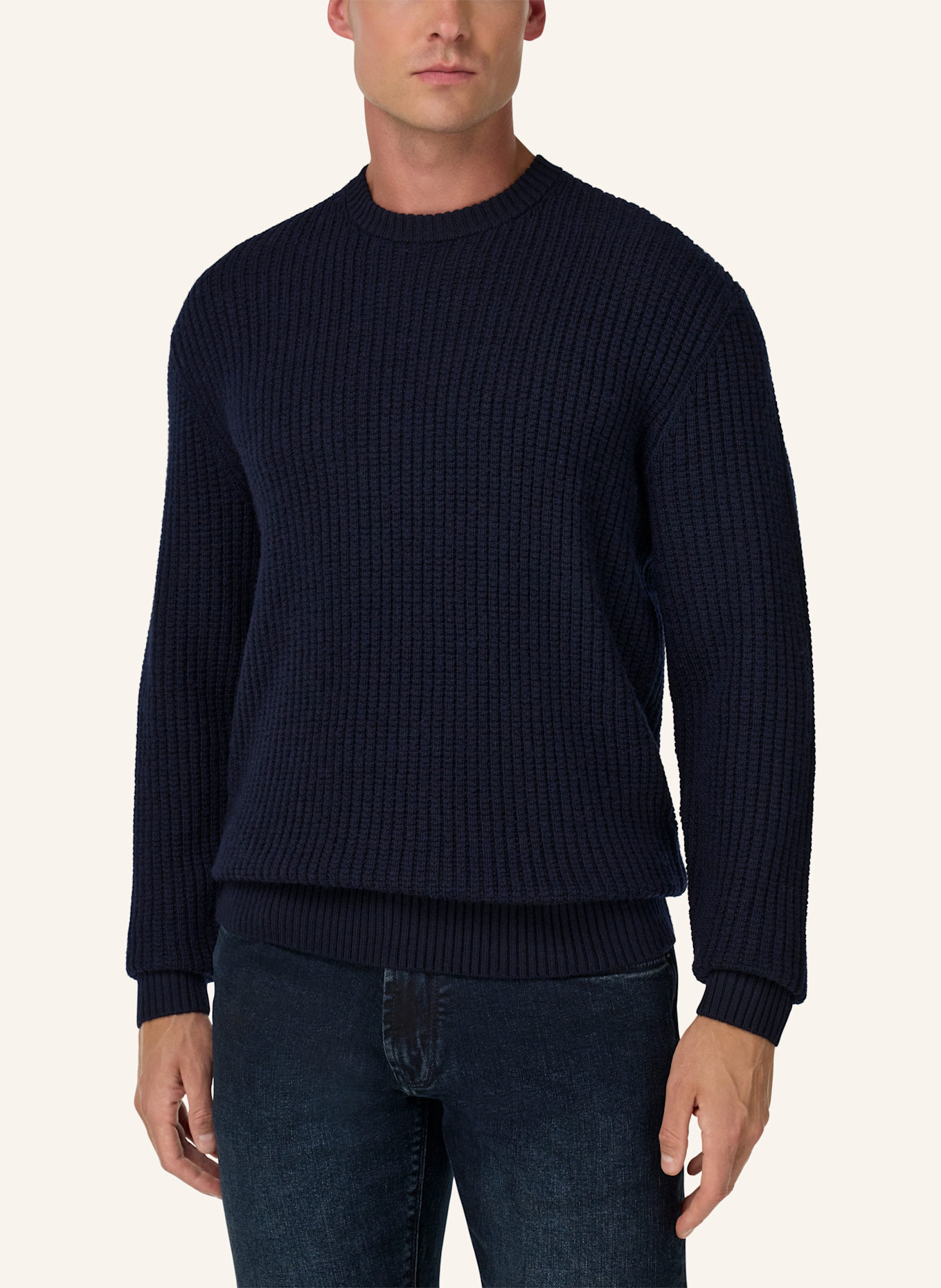 BOGGI MILANO Pullover: BLAU