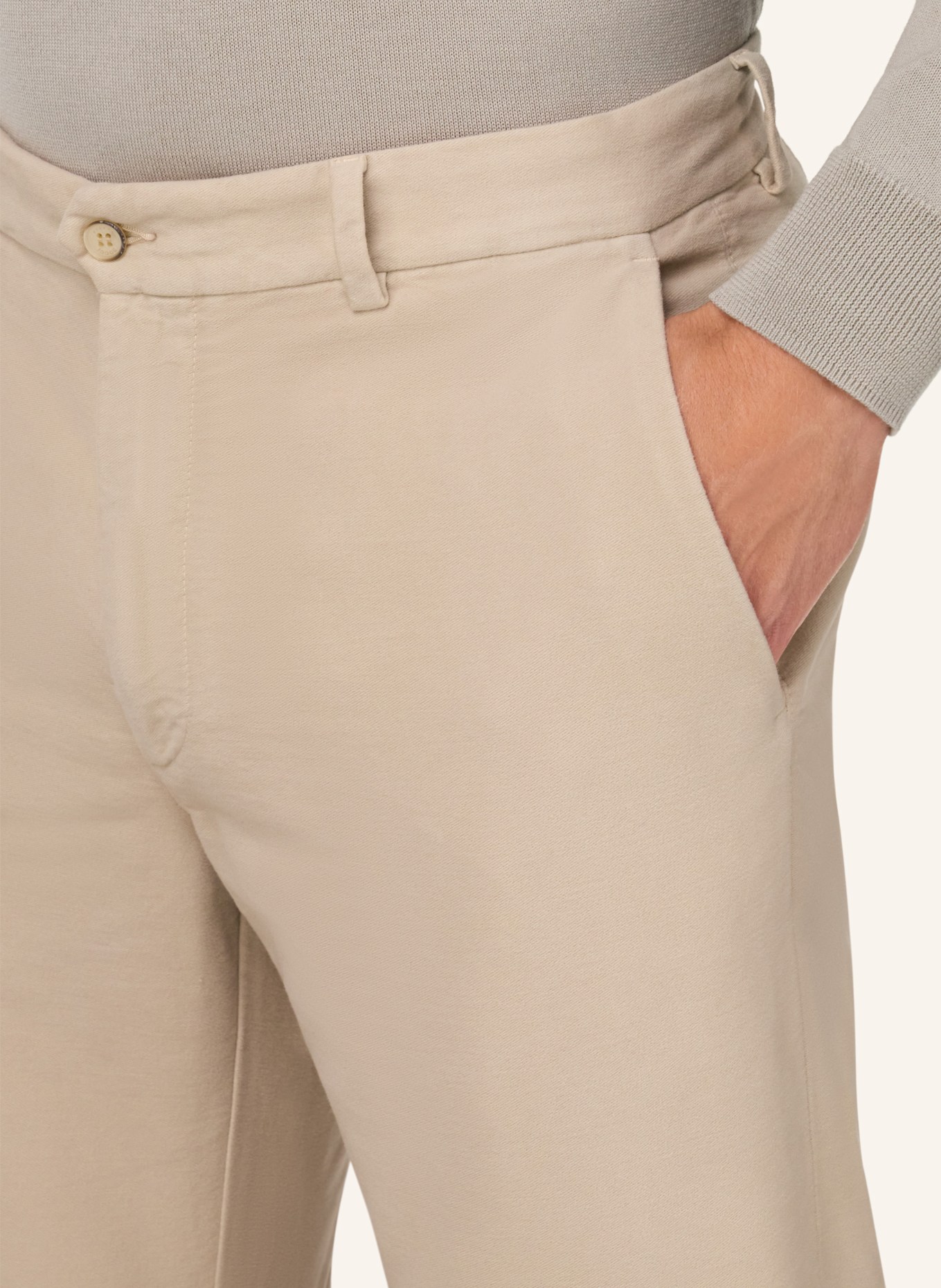 BOGGI MILANO Cordhose: BRAUN