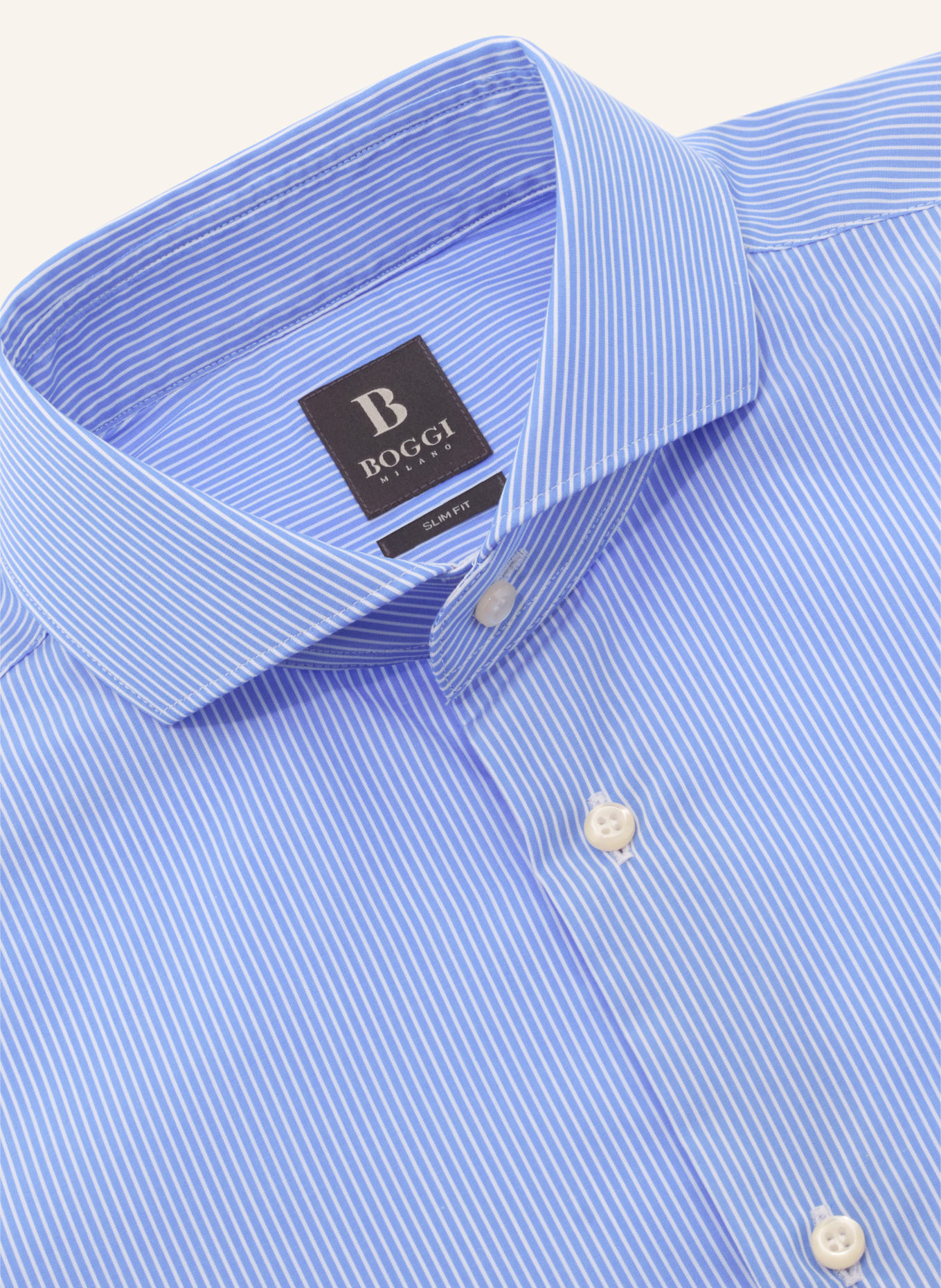 BOGGI MILANO Hemd Regular Fit: HELLBLAU