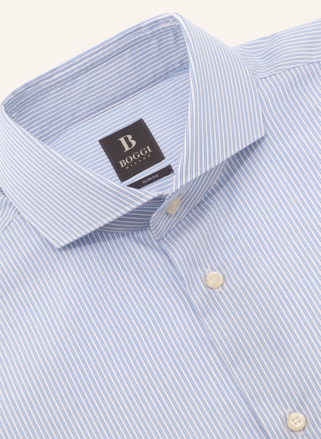 BOGGI MILANO Hemd Regular Fit: HELLBLAU