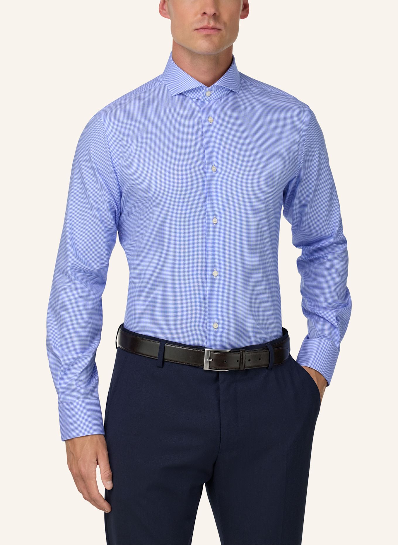 BOGGI MILANO Hemd Regular Fit: HELLBLAU